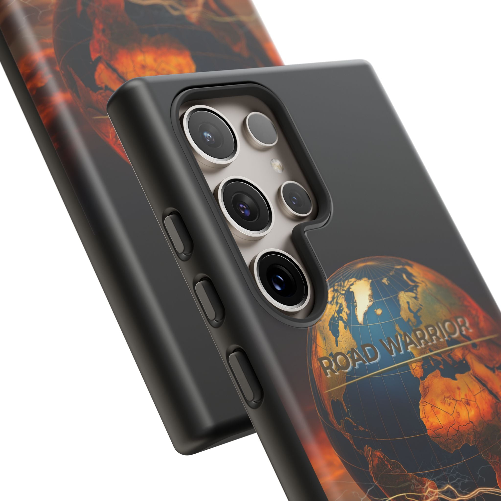 Truck Driver Phone Case — 'Global Road Warrior' Semi Truck Globe Tough Phone Cover
