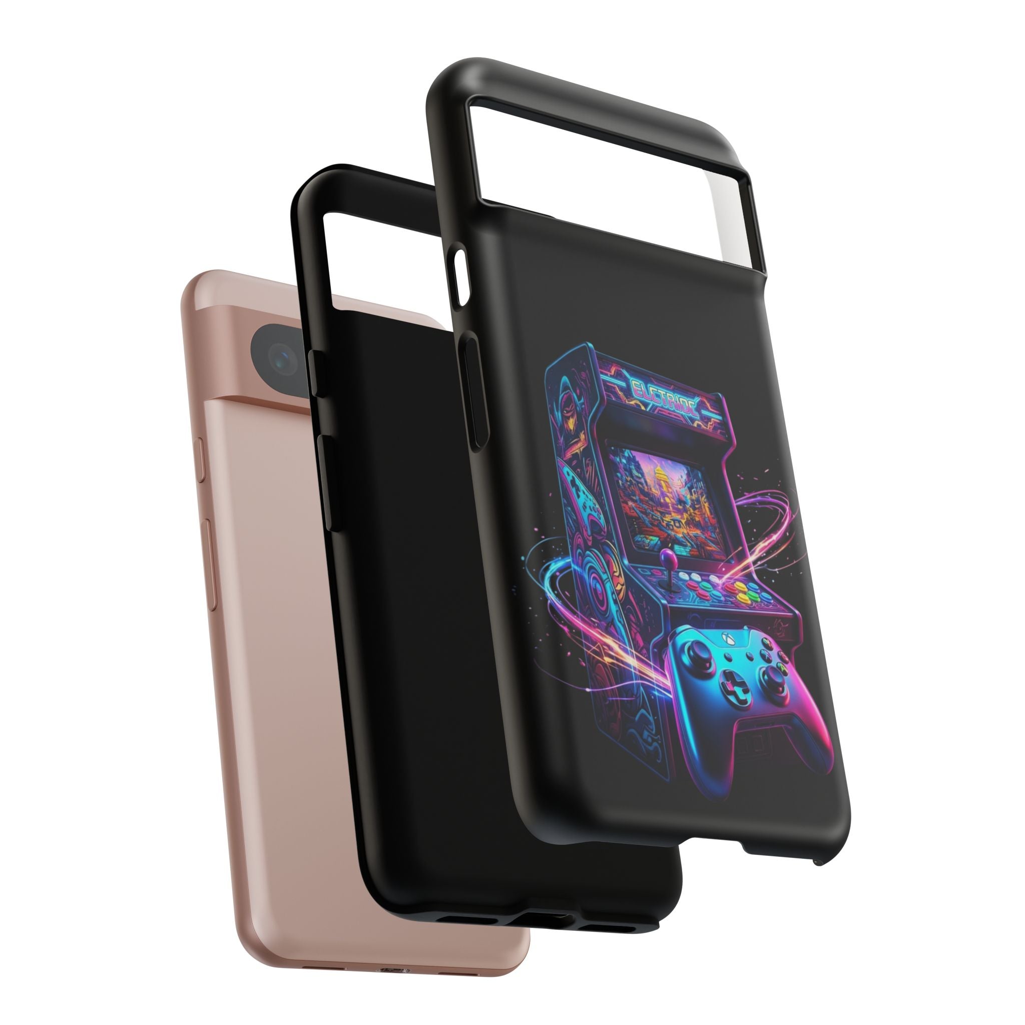 Retro Arcade Phone Case — Neon Gaming Controller Design