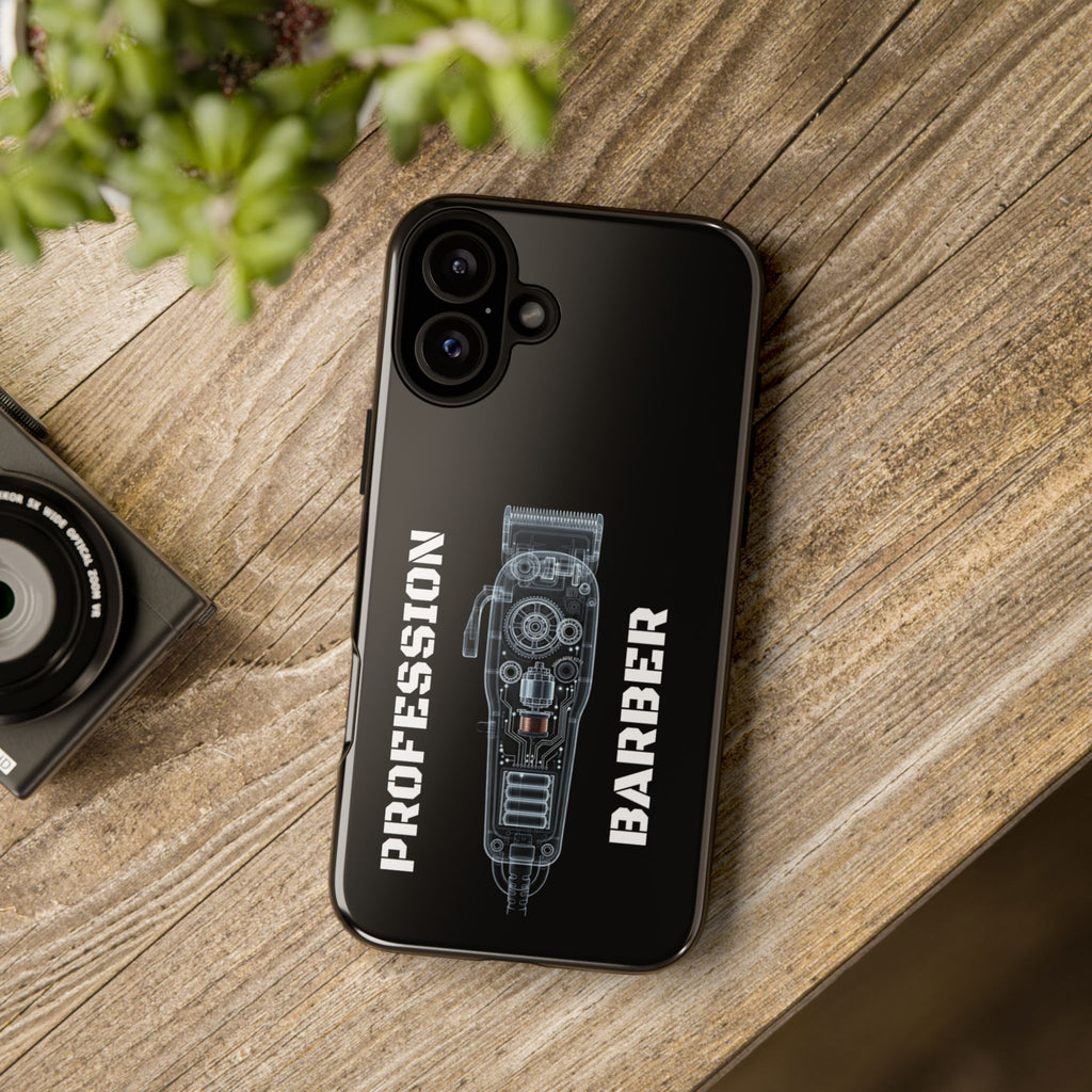 Barber Clip Cord X‑Ray Tough Phone Case – Professional Barber Gift