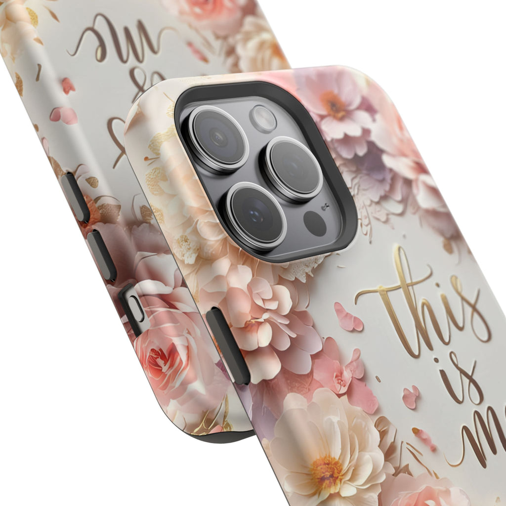 Floral "This Is Me" Phone Case — Impact-Resistant Floral Protective Cover