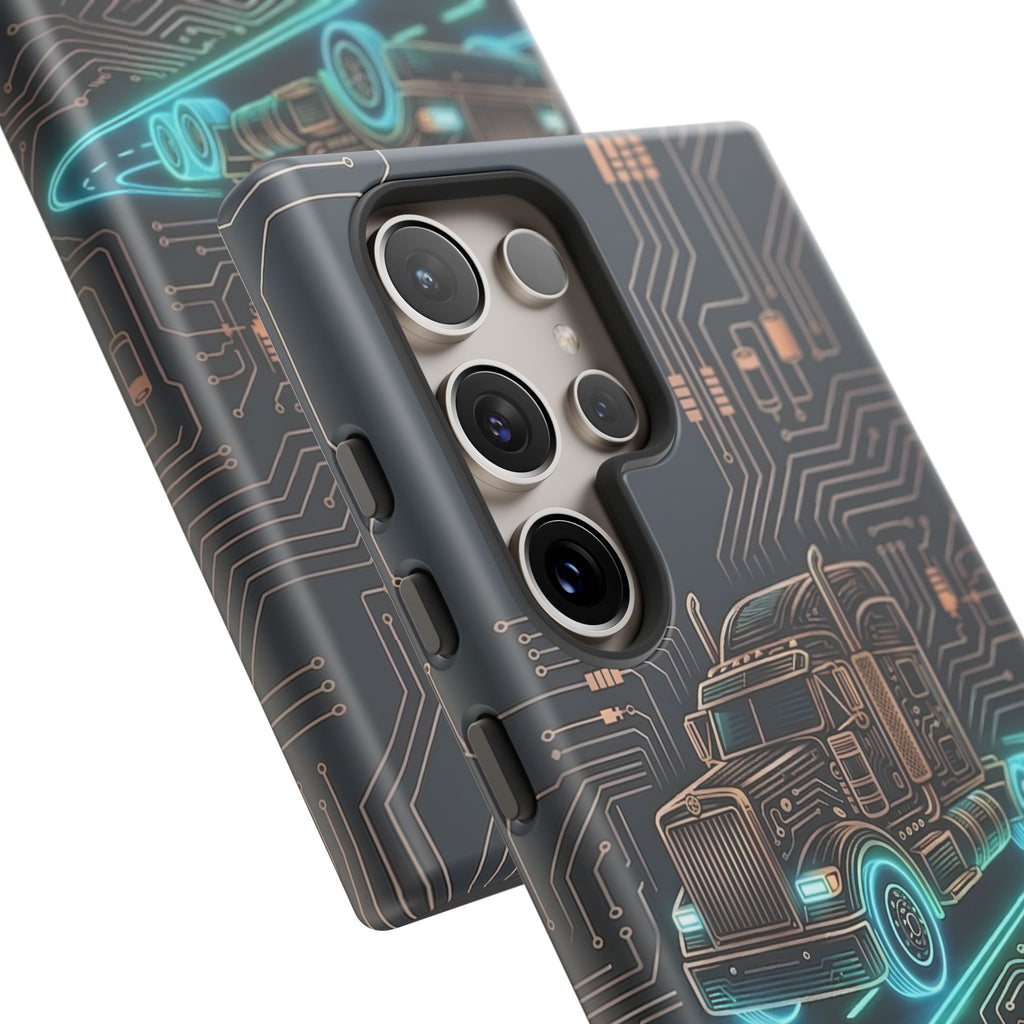 Truck Driver Gamer Phone Case — “Real Life. No Pause Button.”