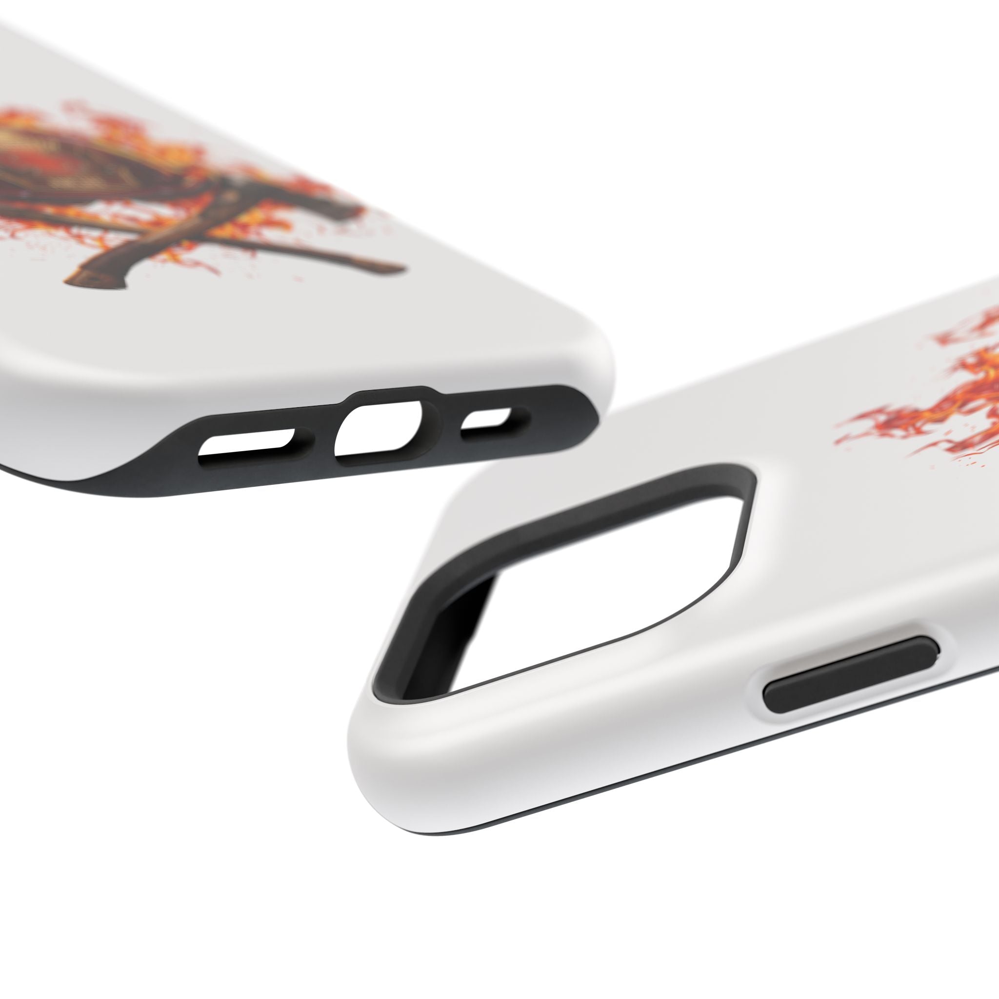 Firefighter Helmet Flames Phone Case — Station 117 Magnetic Impact-Resistant Case