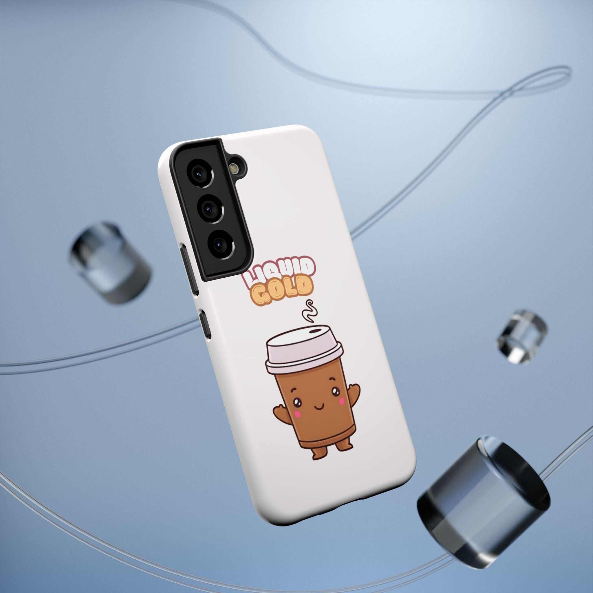 Coffee Cup Phone Case – “Liquid Gold” Cute Kawaii Espresso Impact-Resistant Case