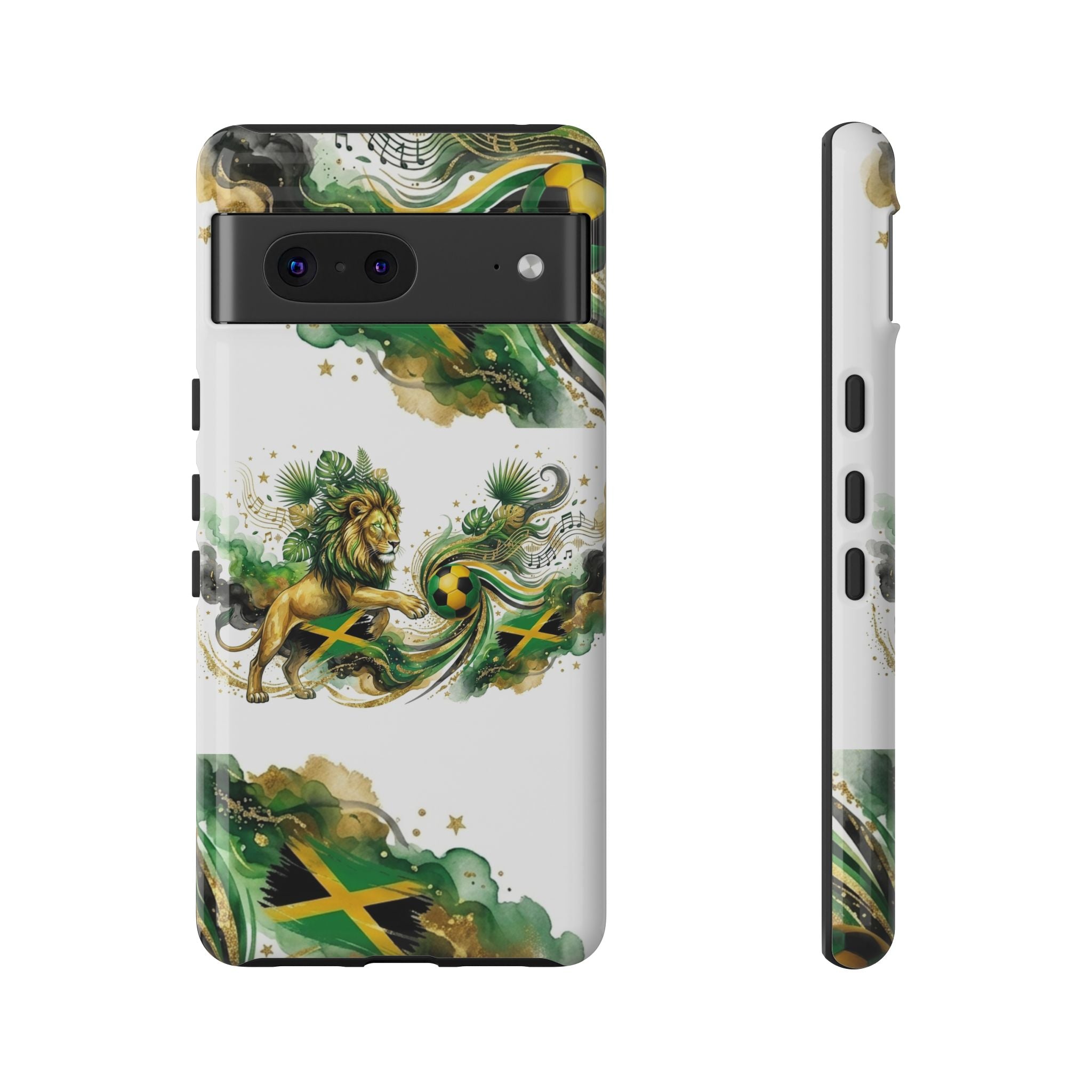 Jamaica Lion Phone Case — Jamaican Flag Rasta Protective Tough Case