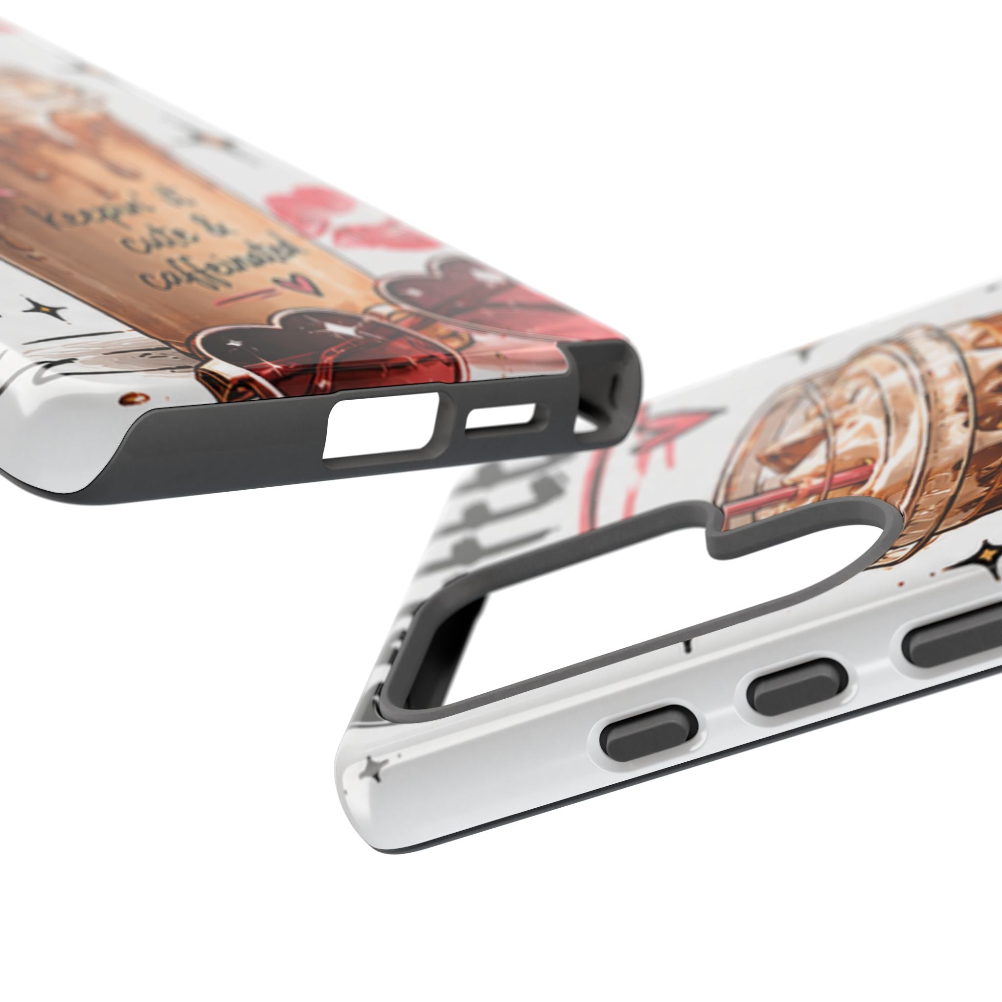 Phone Case — "Keepin' It Cute & Caffeinated" Iced Coffee Design