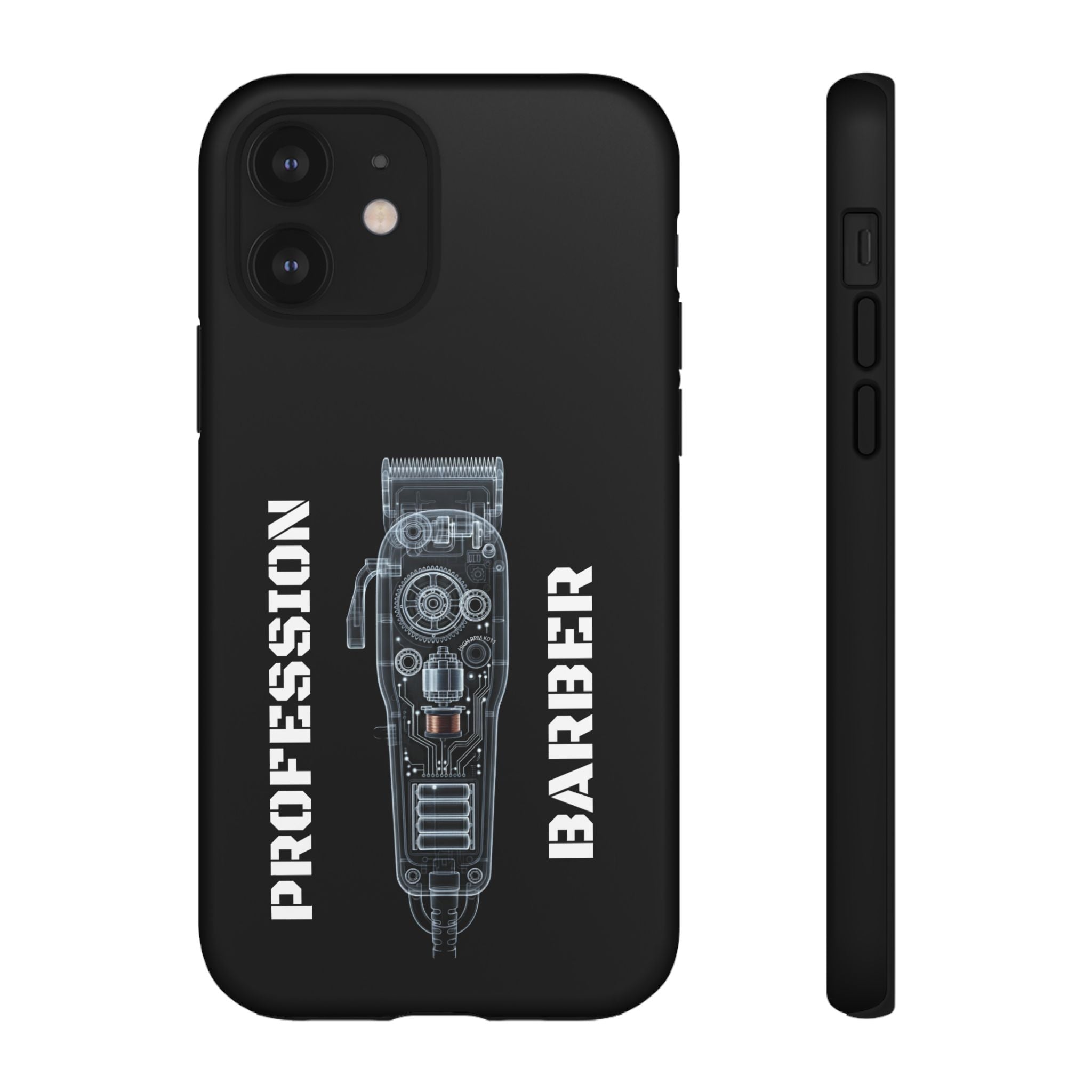 Barber Clip Cord X‑Ray Tough Phone Case – Professional Barber Gift