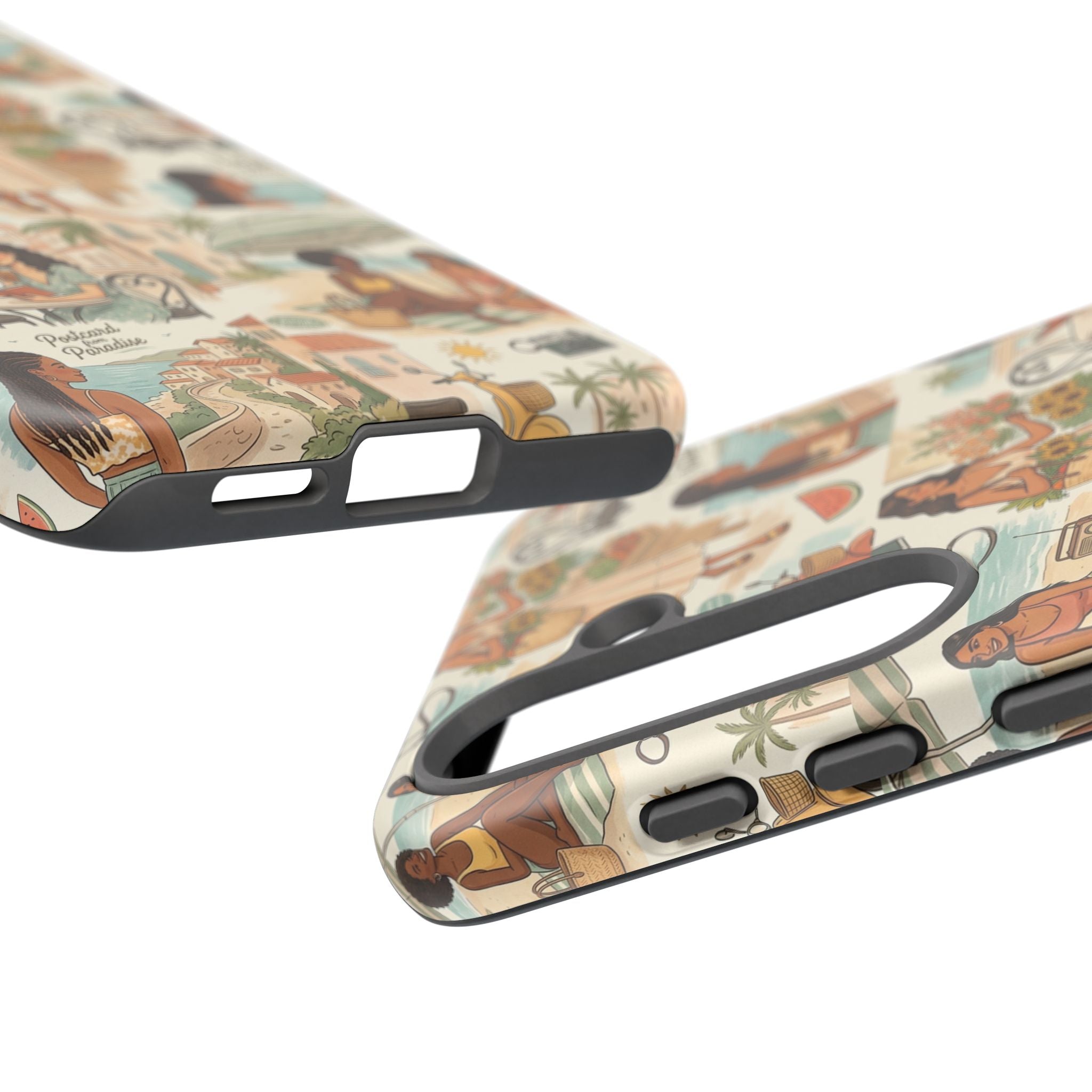 Tropical Vacation Phone Case — Vintage Beach Women Pattern