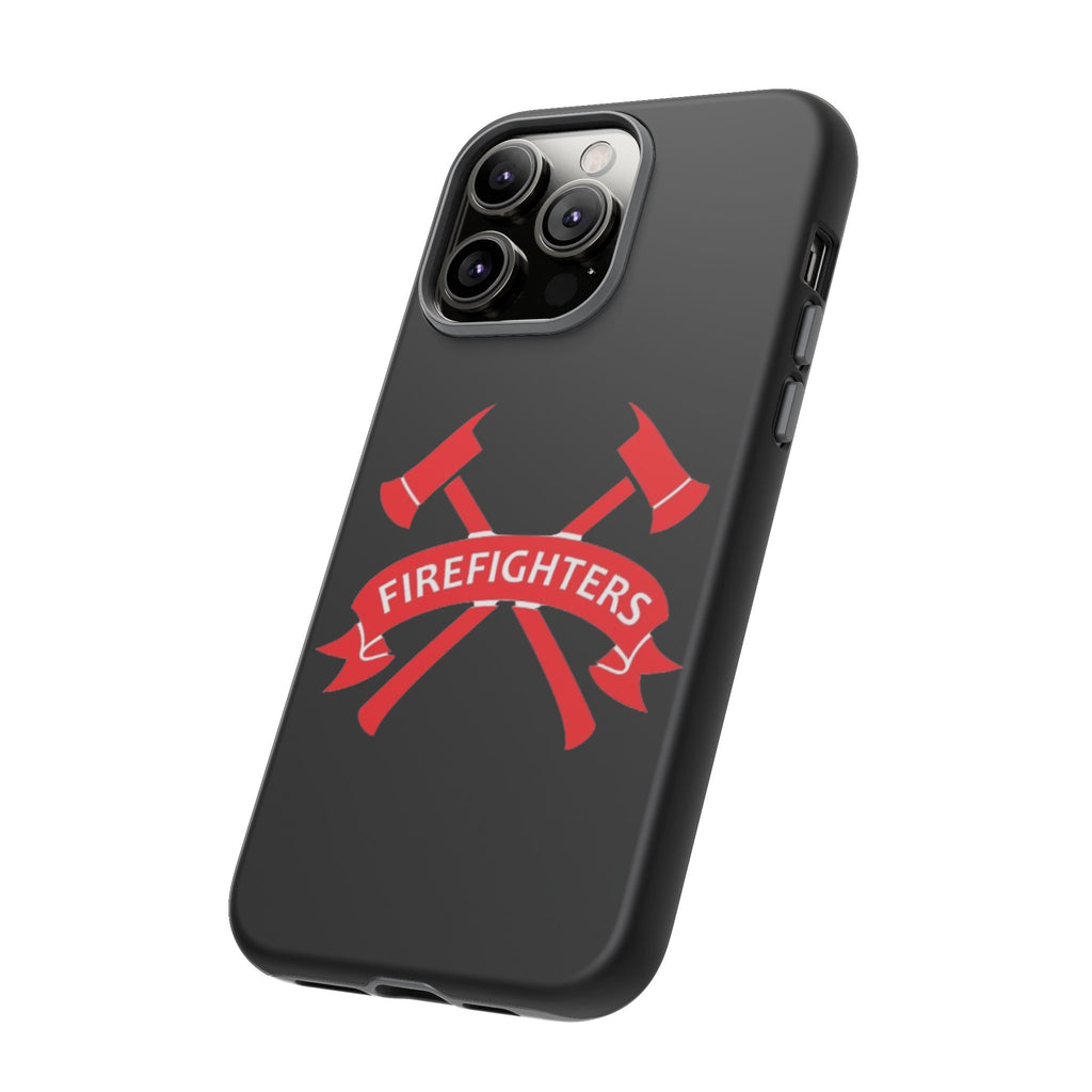Firefighters Tough Phone Case — Red Crossed Axes Design