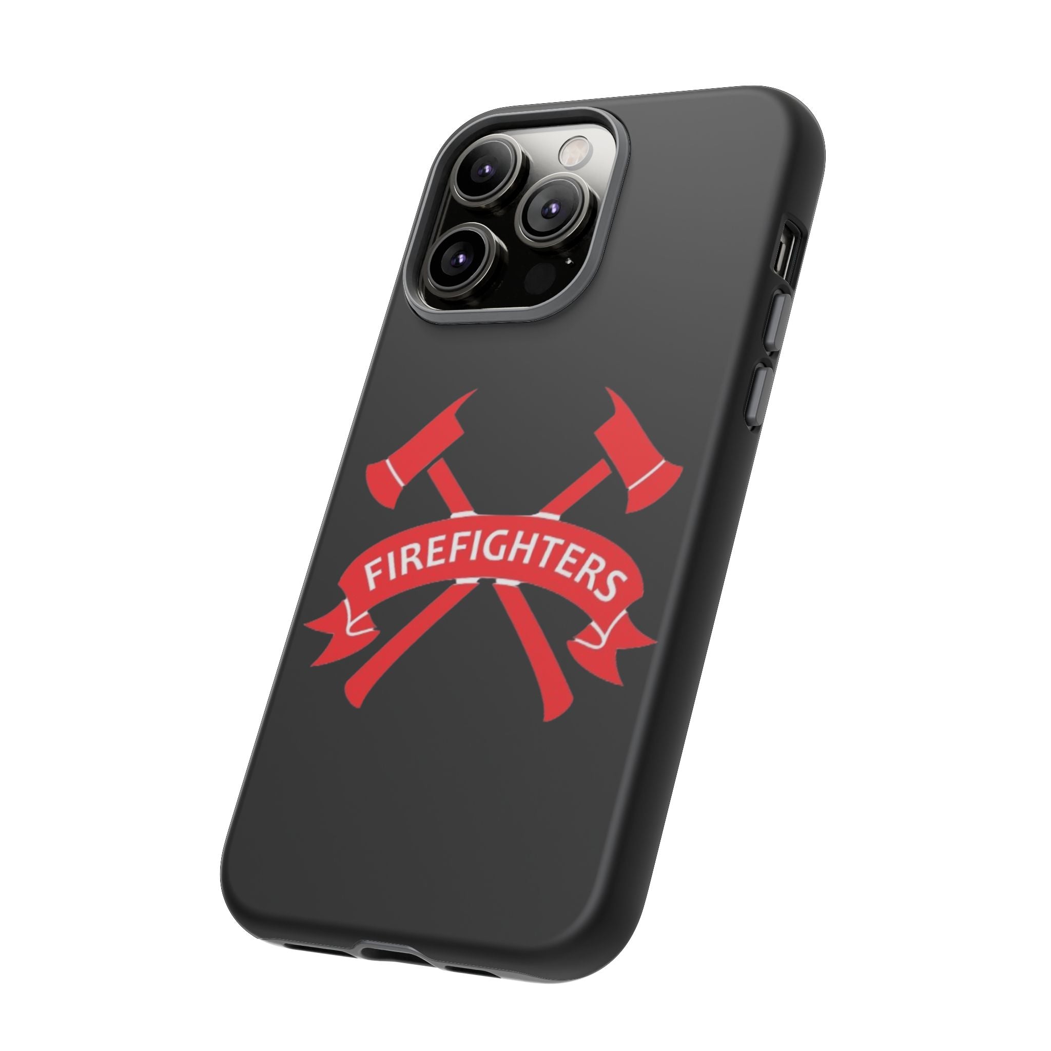 Firefighters Tough Phone Case — Red Crossed Axes Design