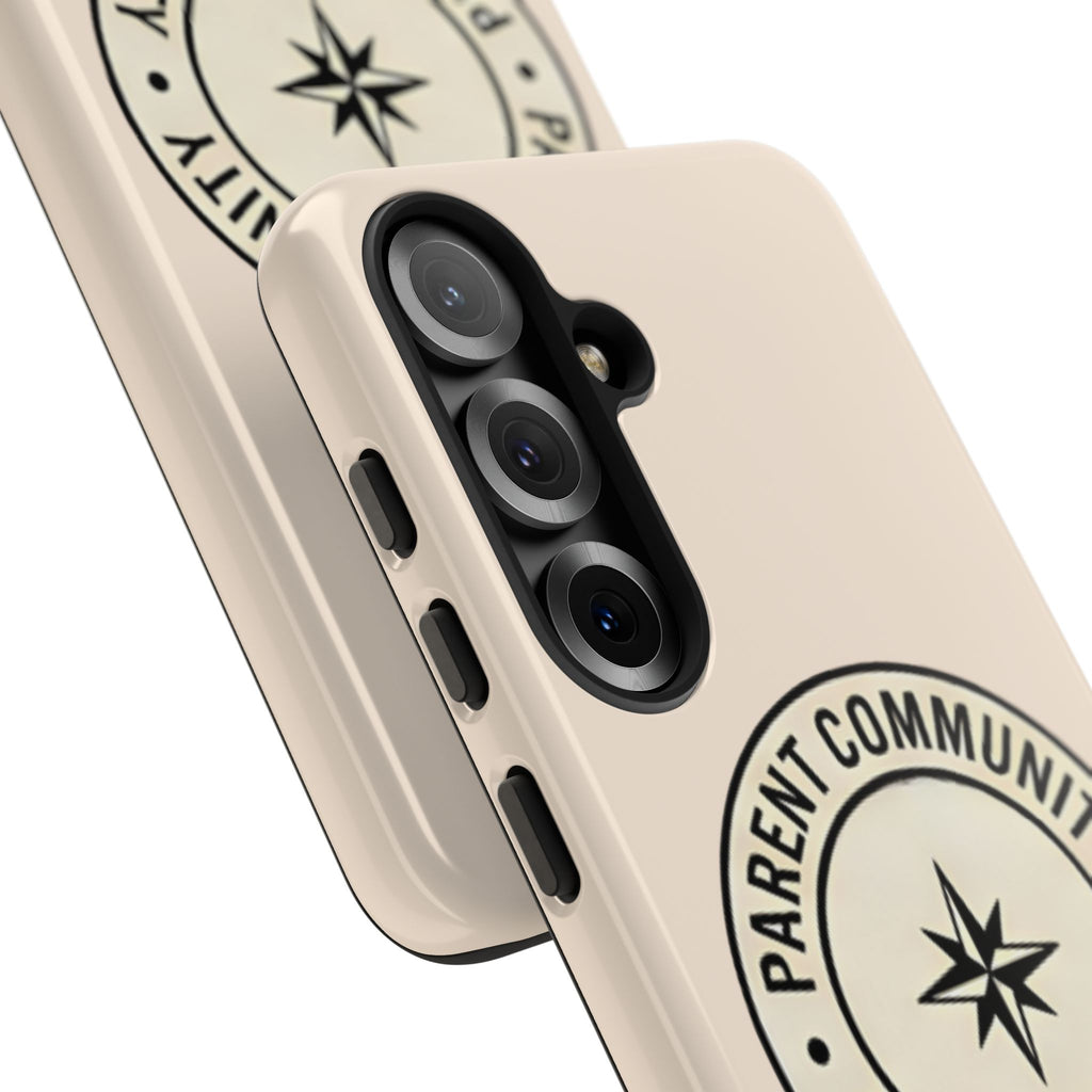 Parent Community Tough Phone Case — Durable Compass Logo Protective Cover