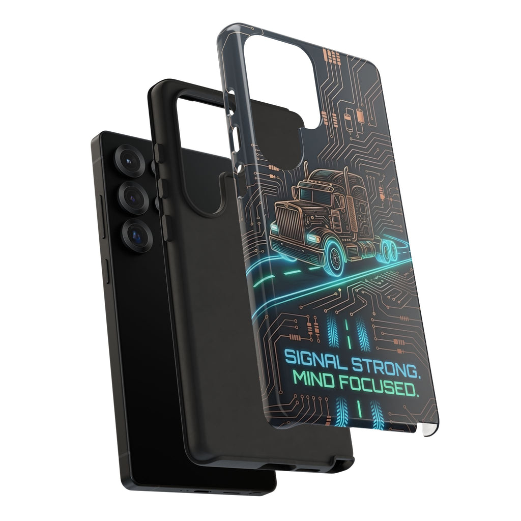 Truck Driver Gamer Phone Case — “Real Life. No Pause Button.”