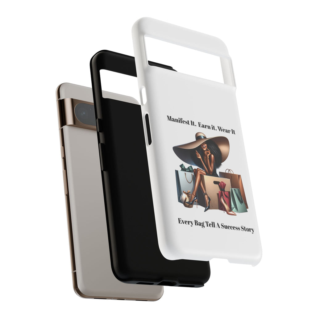 Phone Case - "Manifest It. Earn It. Wear It." Chic Shopper Design