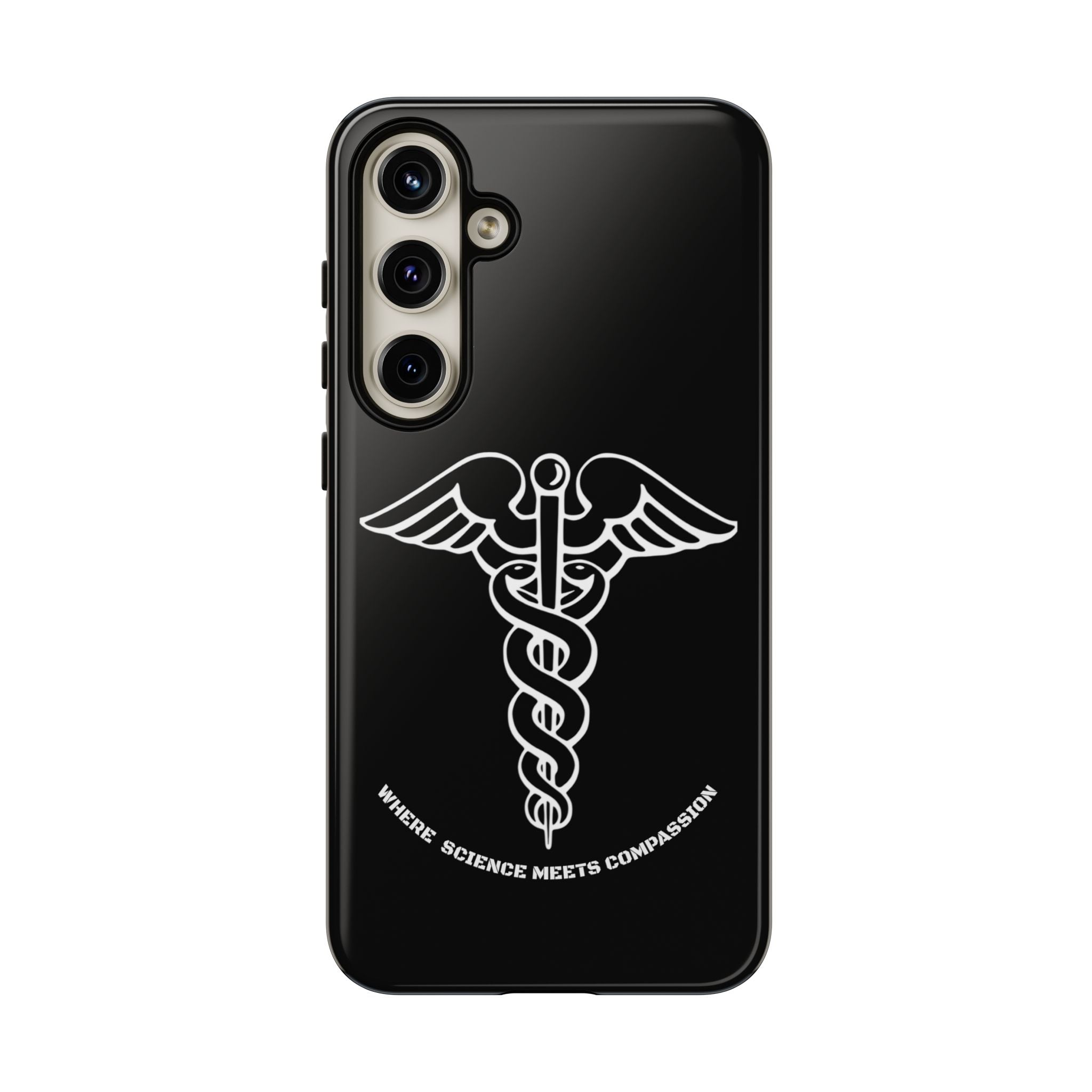 Medical Caduceus Phone Case — "Where Science Meets Compassion" Protective iPhone Cover
