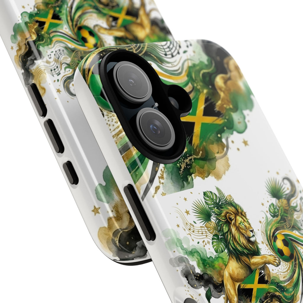 Jamaica Lion Phone Case — Jamaican Flag Rasta Protective Tough Case