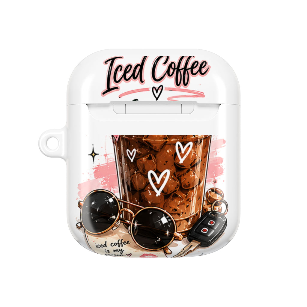 AirPod Case — Iced Coffee Is My Person Cute Graphic Protective Case