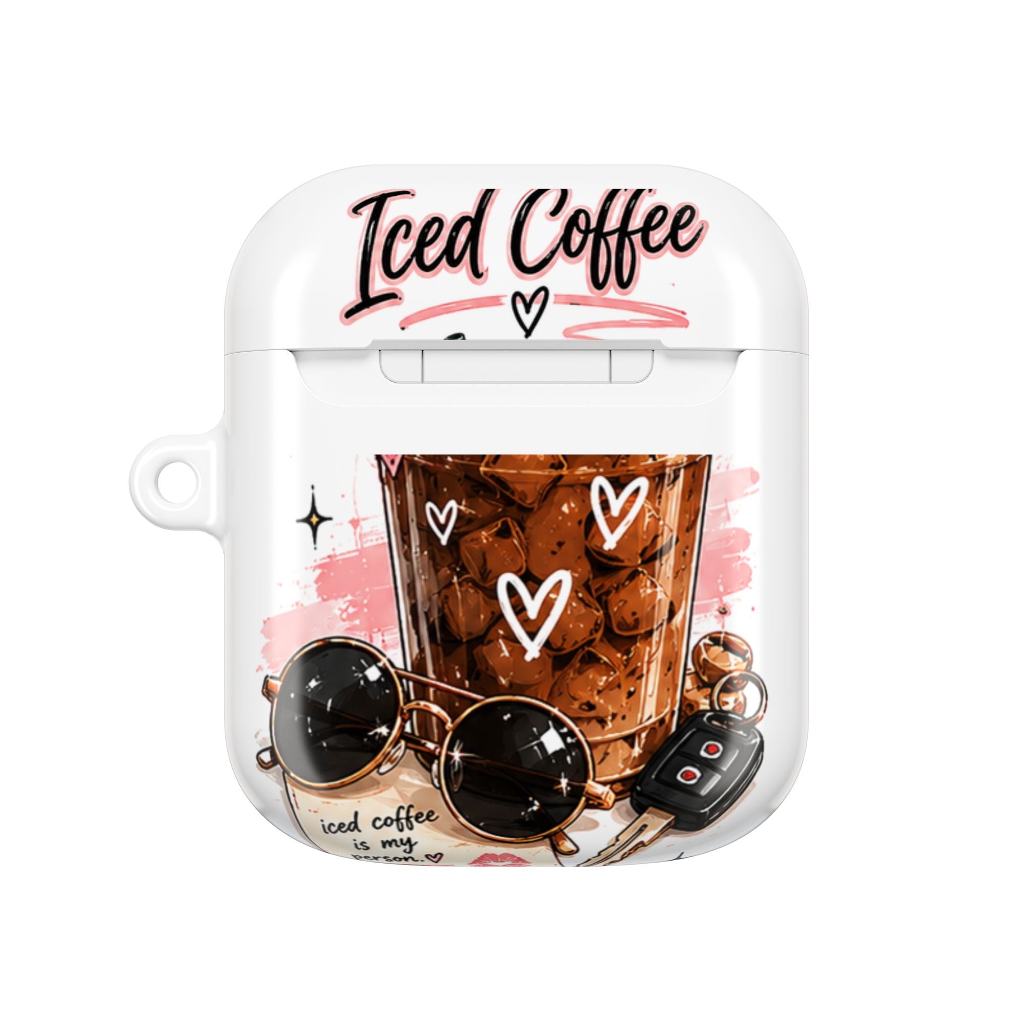 AirPod Case — Iced Coffee Is My Person Cute Graphic Protective Case
