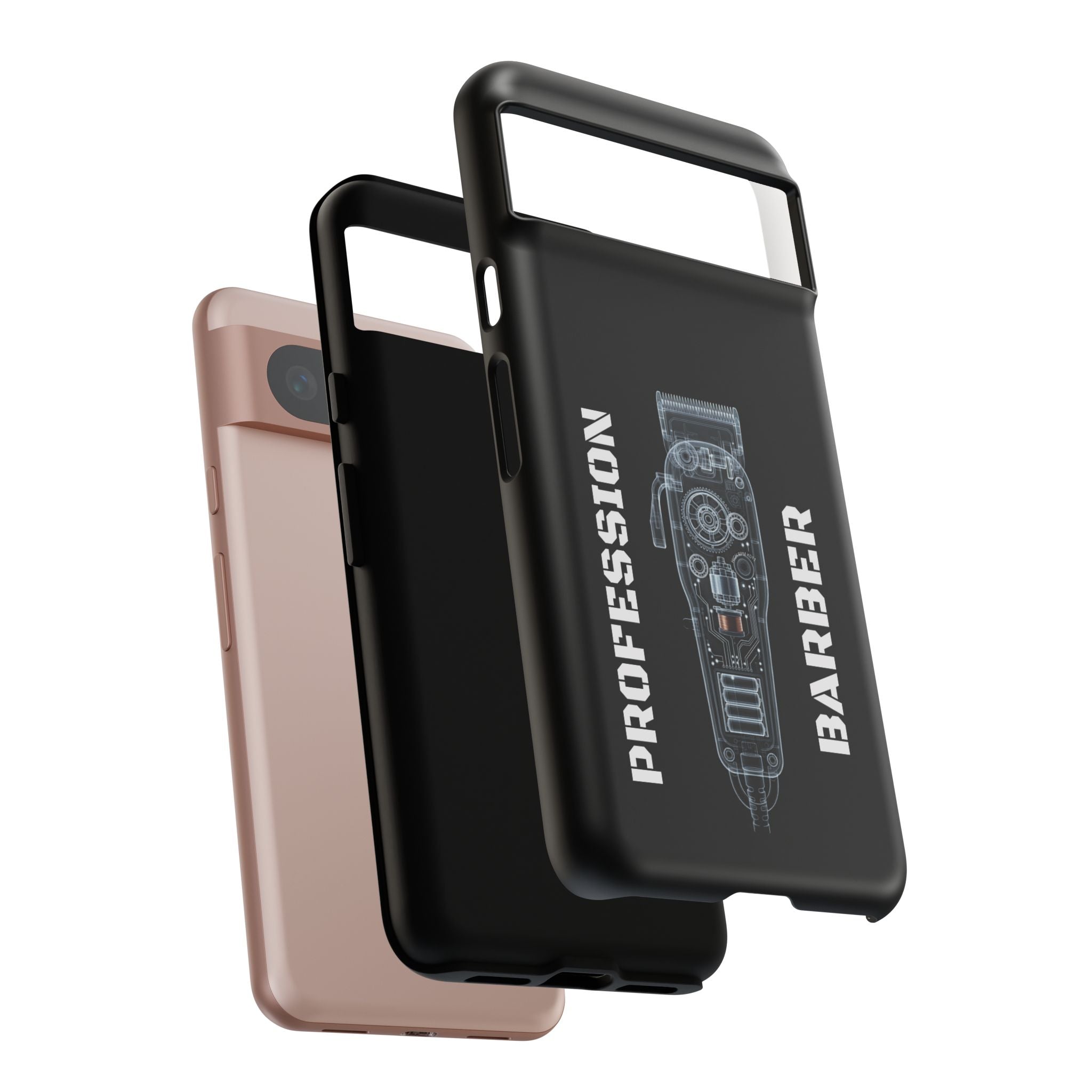 Barber Clip Cord X‑Ray Tough Phone Case – Professional Barber Gift