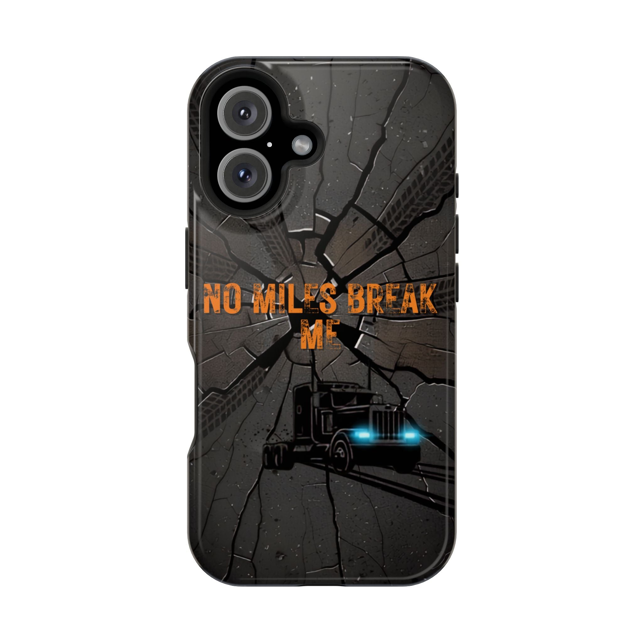 Phone Case — Fiery Semi Truck Magnetic Impact-Resistant Case