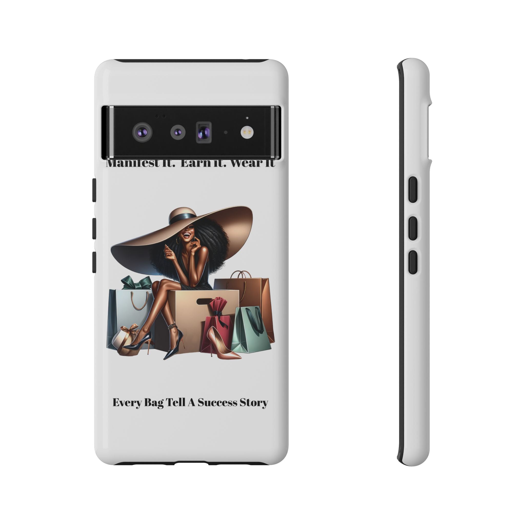 Phone Case - "Manifest It. Earn It. Wear It." Chic Shopper Design