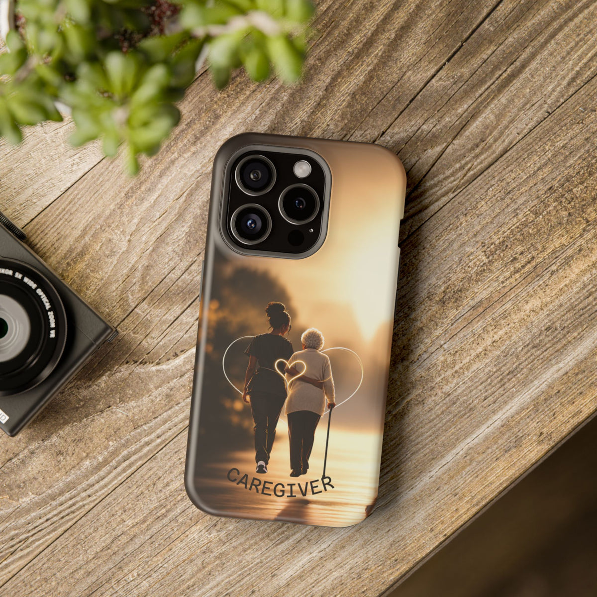 Caregiver Phone Case — Impact-Resistant Protective Case with Heart Design