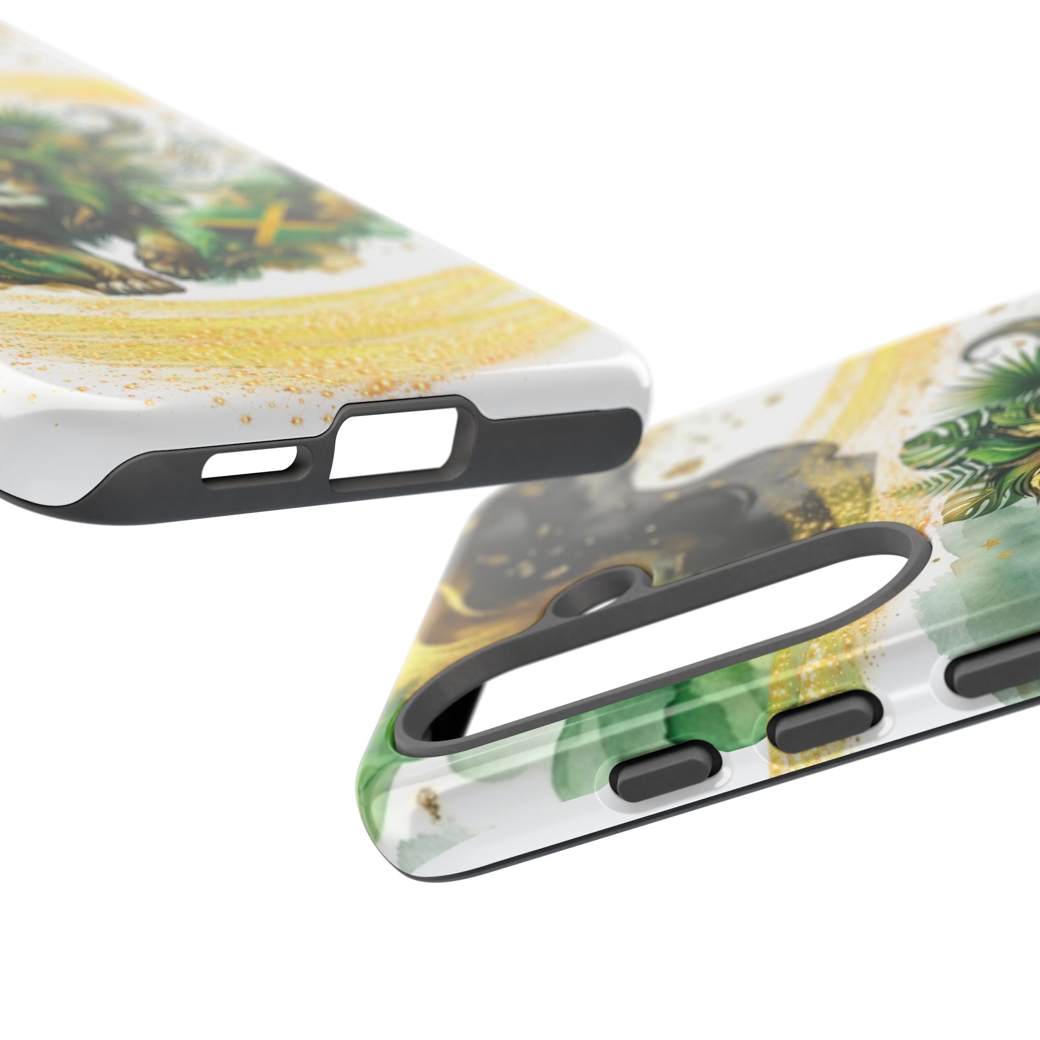 Reggae Lion Phone Case — Jamaican Flag Rasta Art Tough Phone Cover