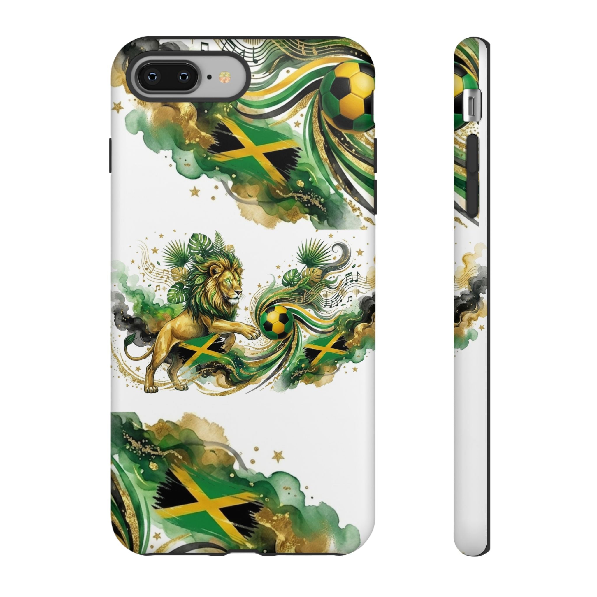 Jamaica Lion Phone Case — Jamaican Flag Rasta Protective Tough Case