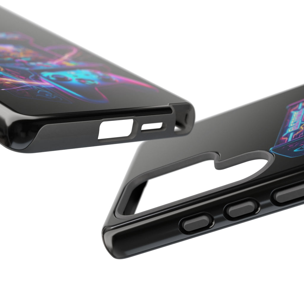 Retro Arcade Phone Case — Neon Gaming Controller Design