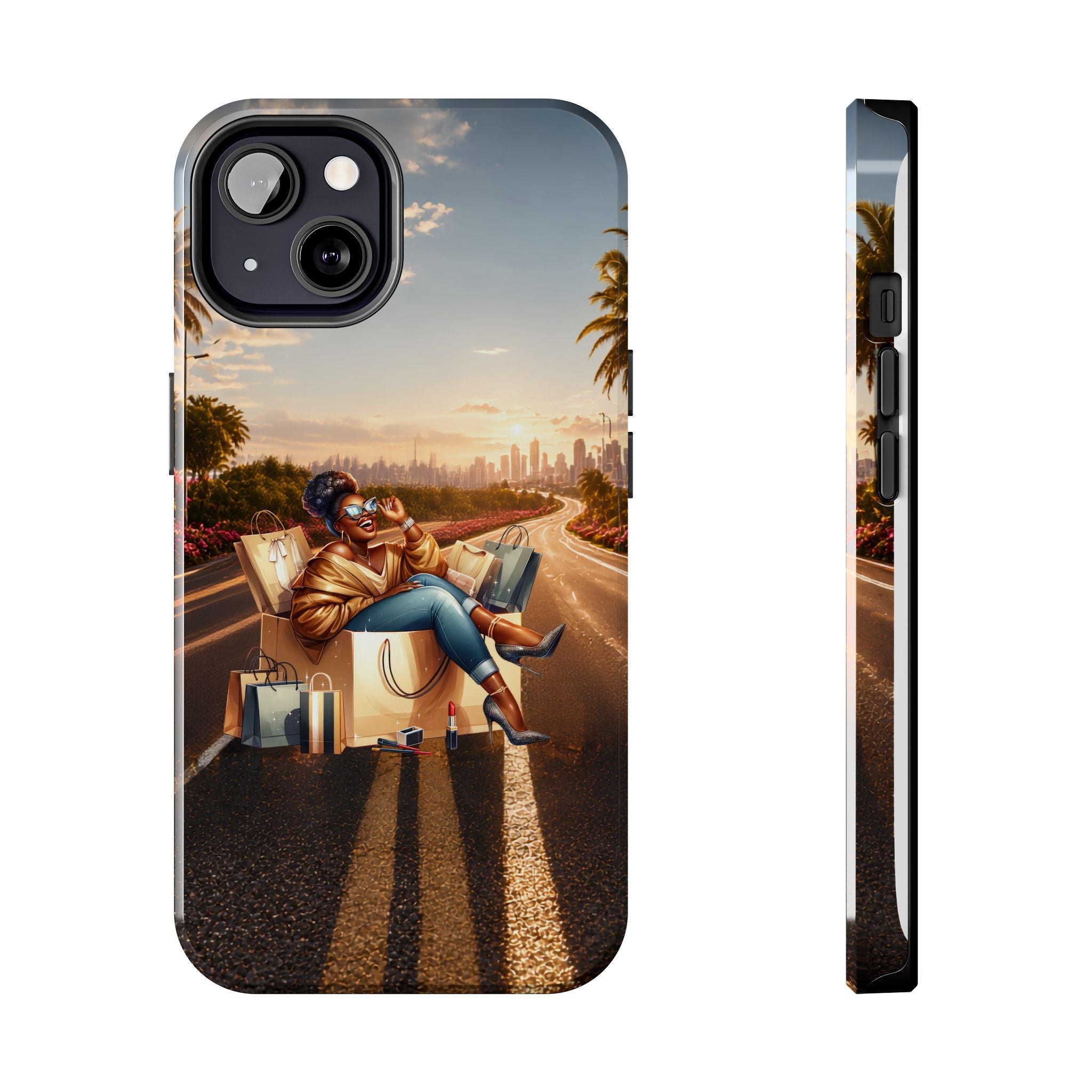 Sunset Roadtrip Tough Phone Case — Relaxed Traveler Design