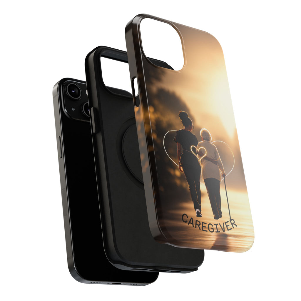Caregiver Phone Case — Impact-Resistant Protective Case with Heart Design