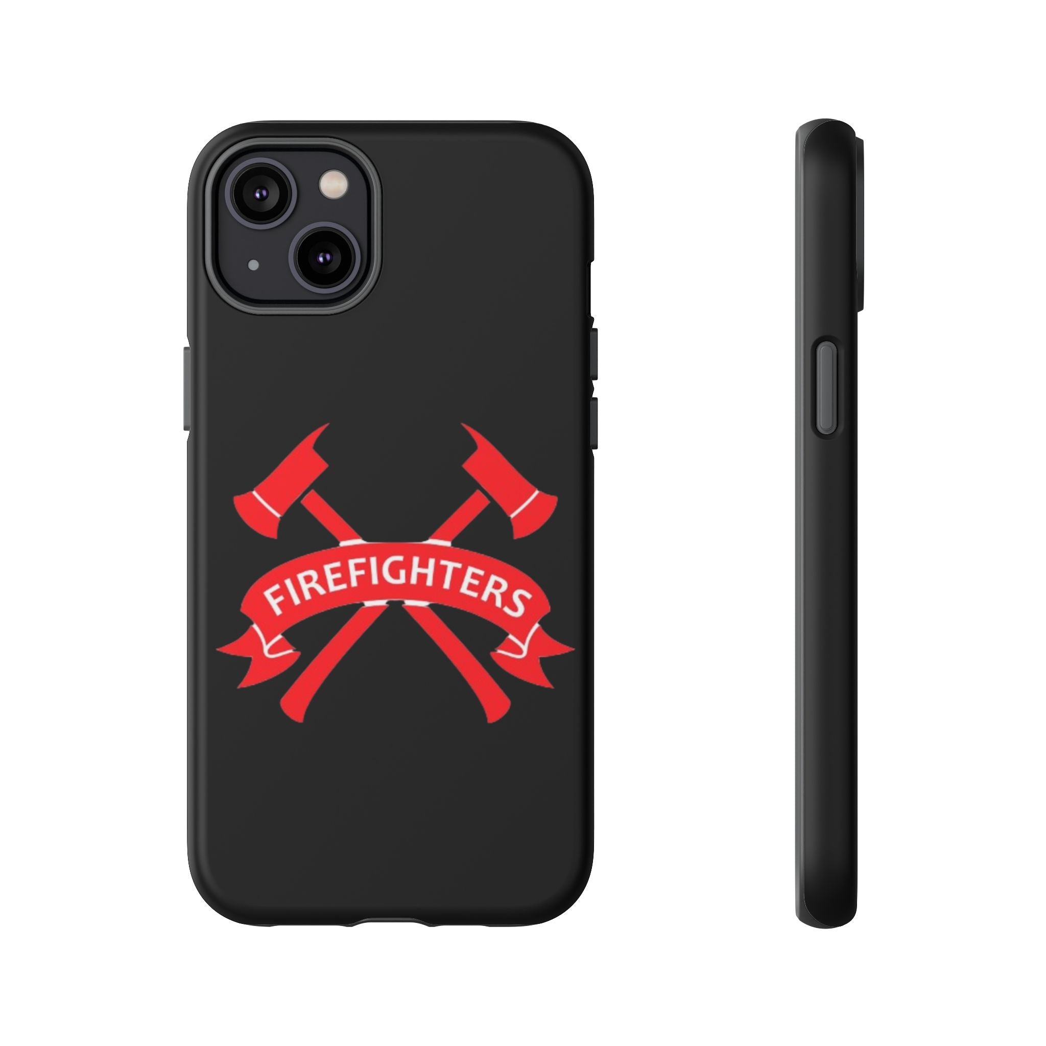 Firefighters Tough Phone Case — Red Crossed Axes Design