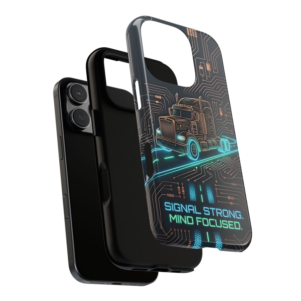 Truck Driver Gamer Phone Case — “Real Life. No Pause Button.”
