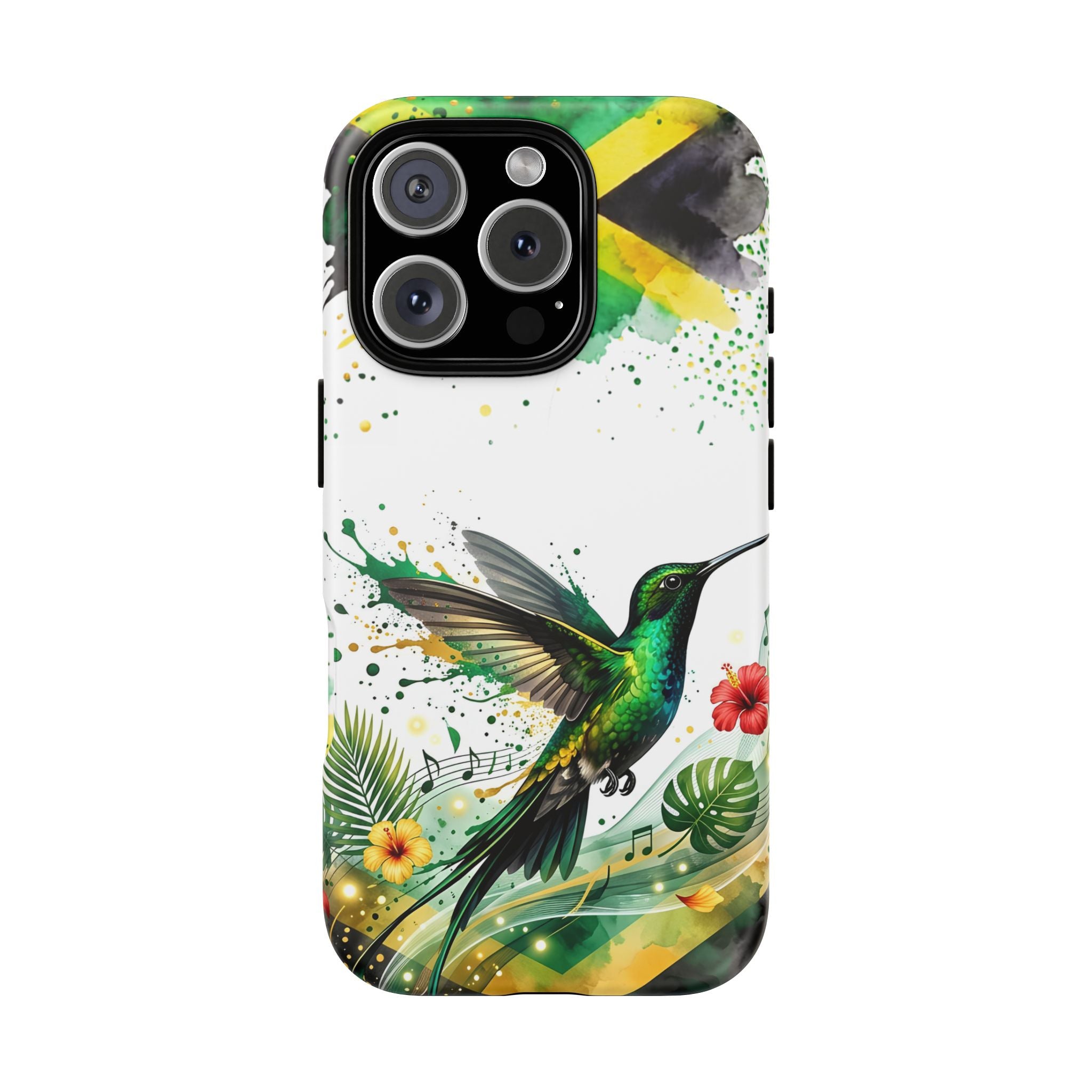 Hummingbird Jamaica Tough Phone Case – Tropical Floral Protective Cover