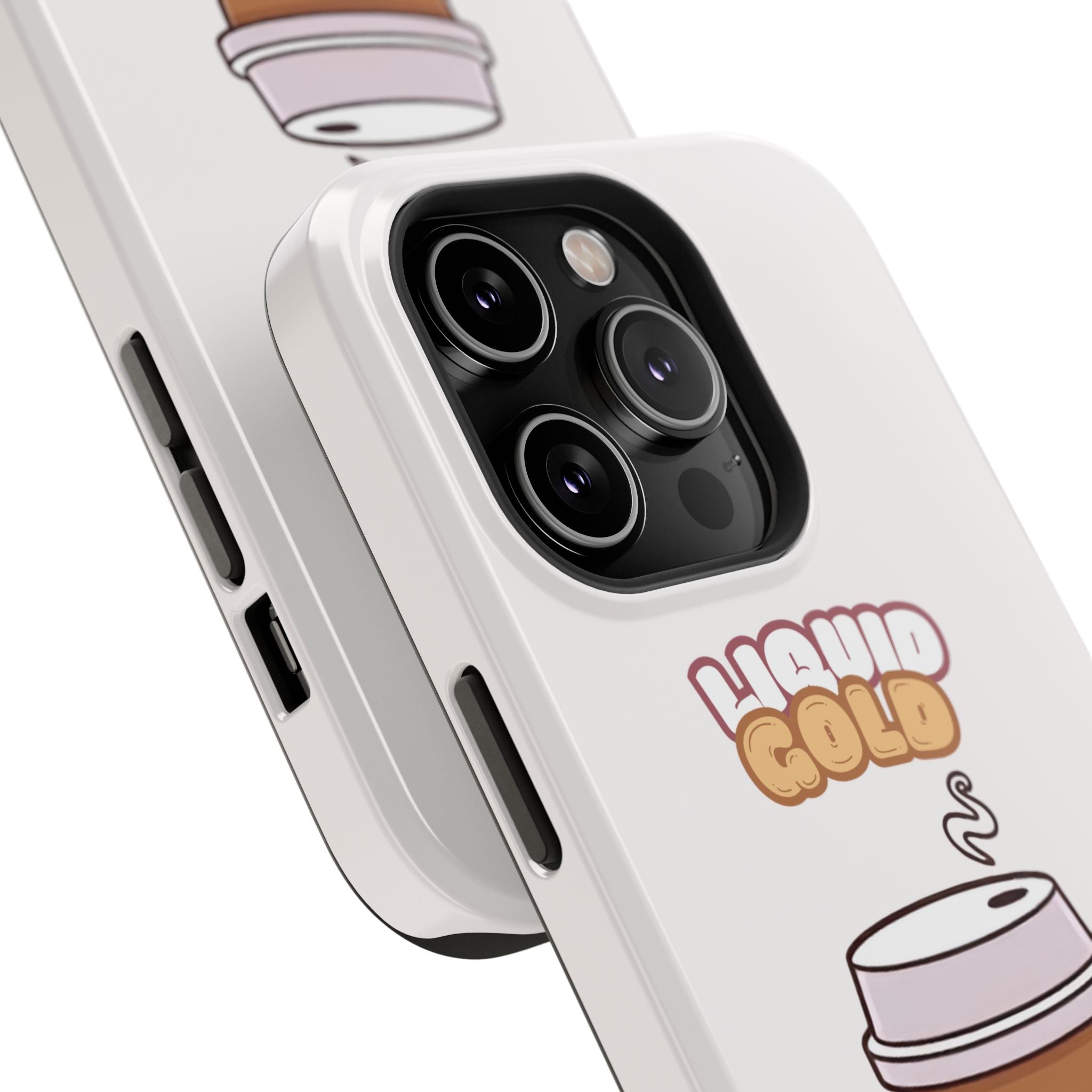 Coffee Cup Phone Case – “Liquid Gold” Cute Kawaii Espresso Impact-Resistant Case