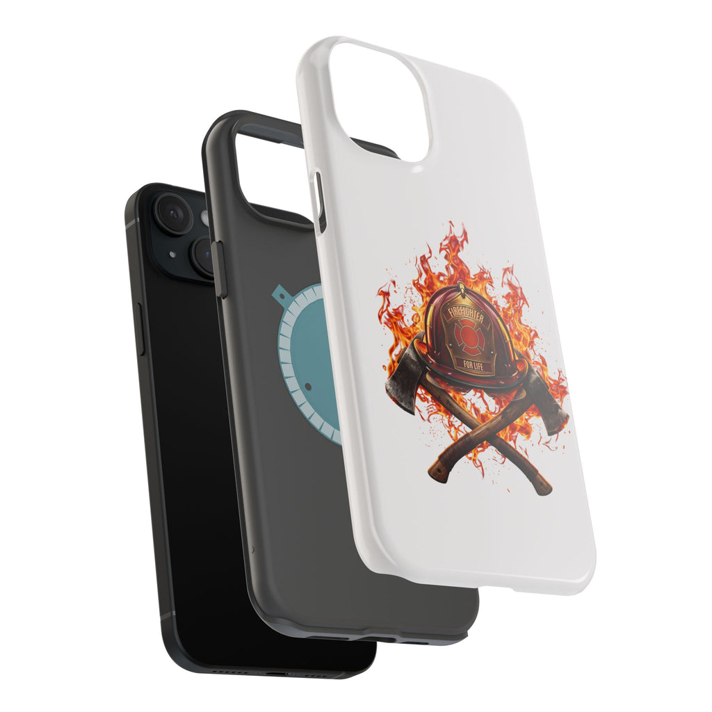 Firefighter Helmet Flames Phone Case — Station 117 Magnetic Impact-Resistant Case