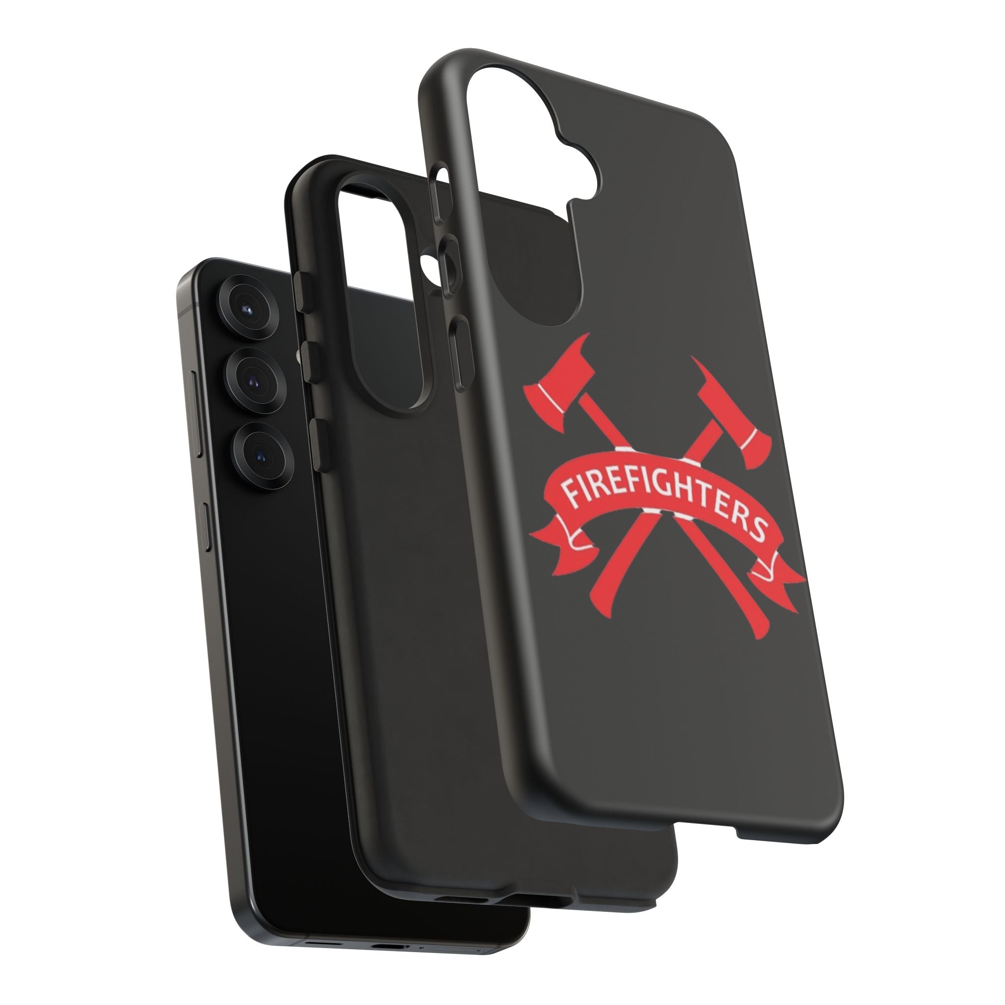 Firefighters Tough Phone Case — Red Crossed Axes Design