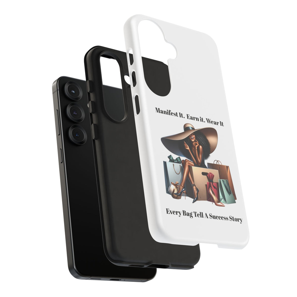 Phone Case - "Manifest It. Earn It. Wear It." Chic Shopper Design