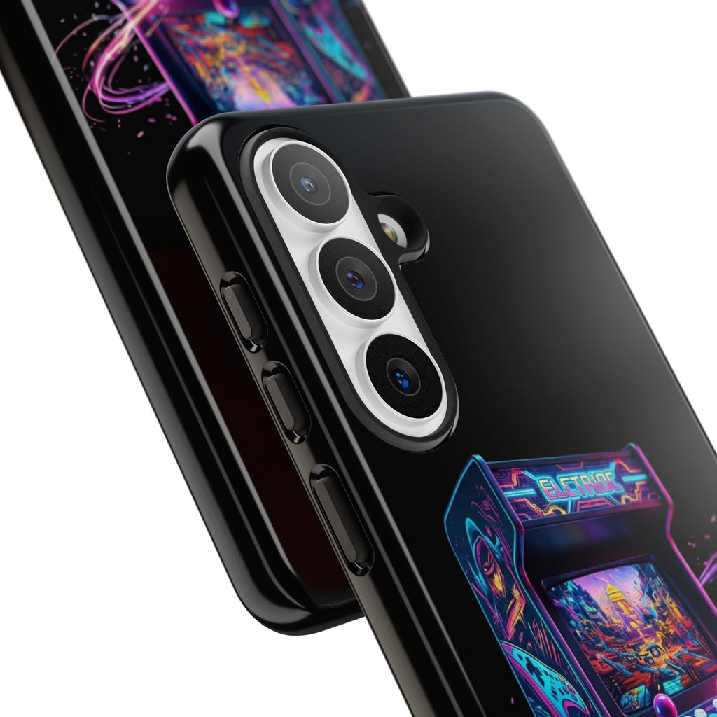 Retro Arcade Phone Case — Neon Gaming Controller Design