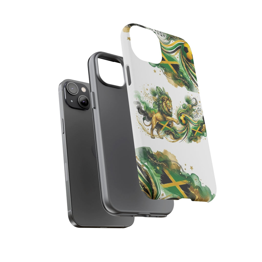 Jamaica Lion Phone Case — Jamaican Flag Rasta Protective Tough Case