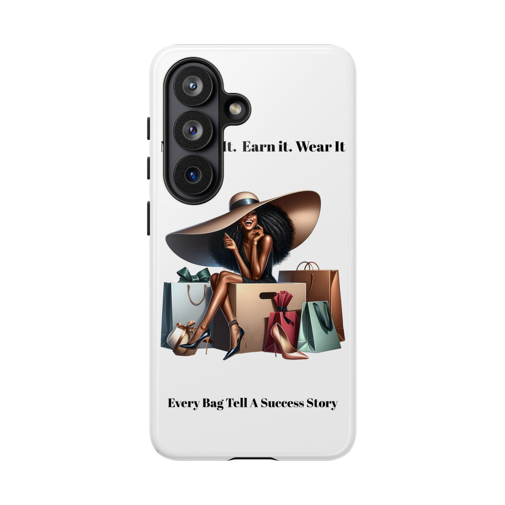 Phone Case - "Manifest It. Earn It. Wear It." Chic Shopper Design