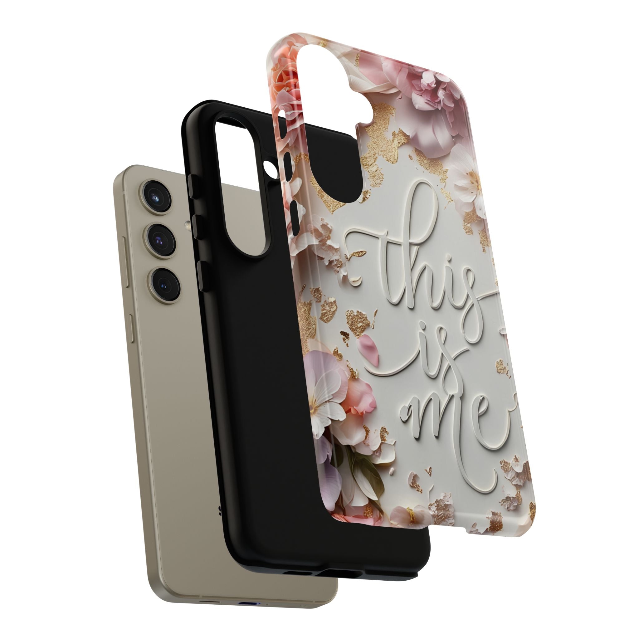 Phone Case — "This Is Me" Floral Tough Case