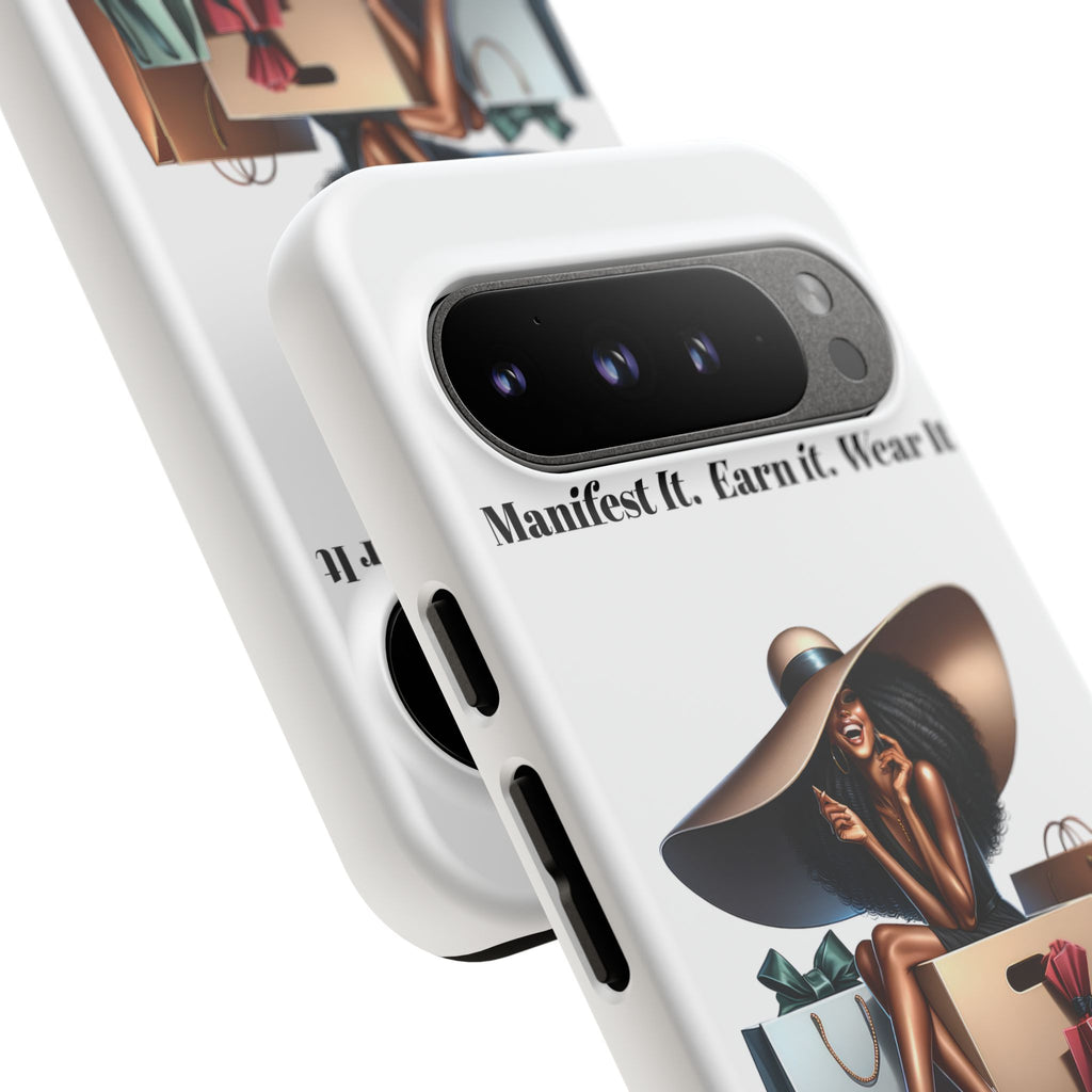 Phone Case - "Manifest It. Earn It. Wear It." Chic Shopper Design