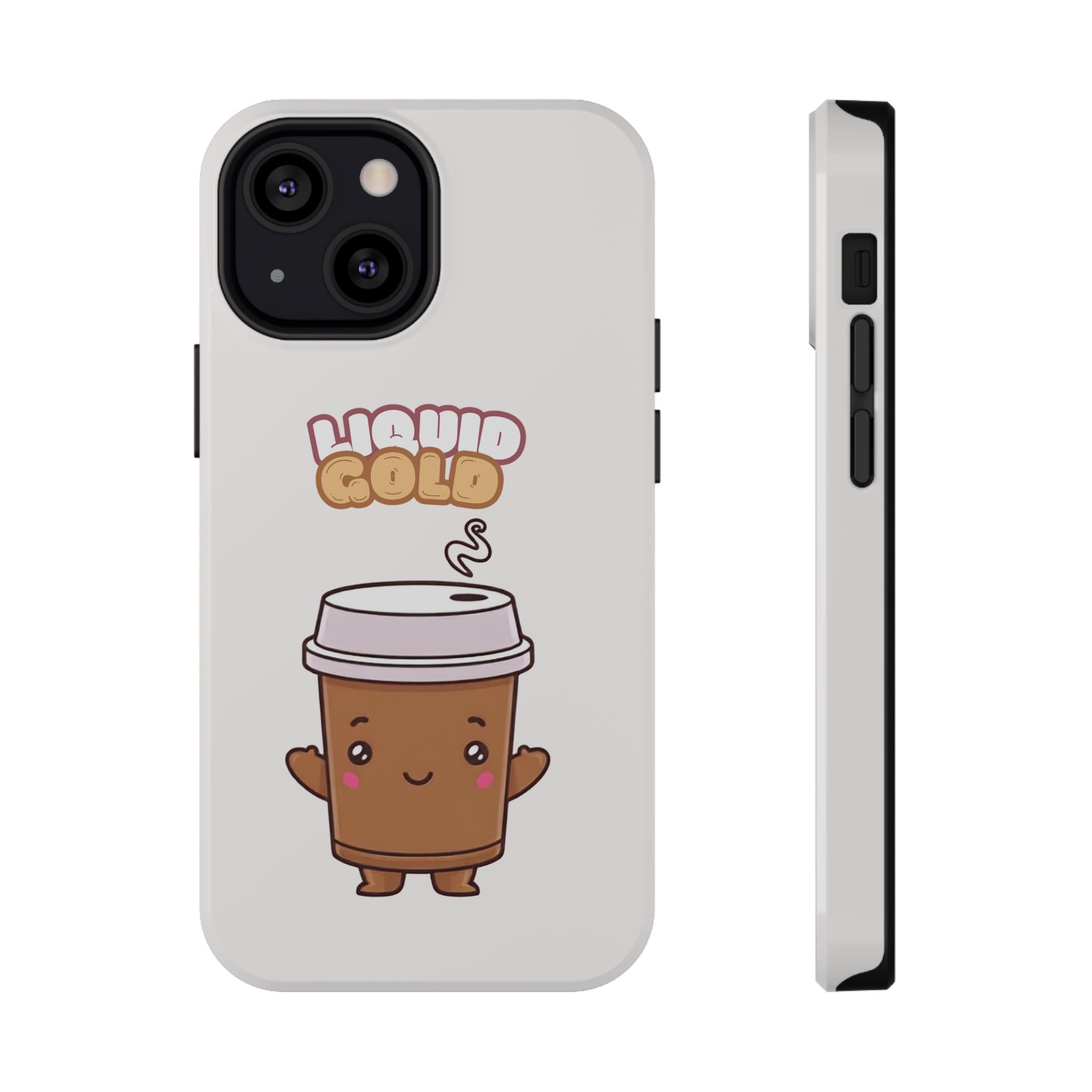 Coffee Cup Phone Case – “Liquid Gold” Cute Kawaii Espresso Impact-Resistant Case