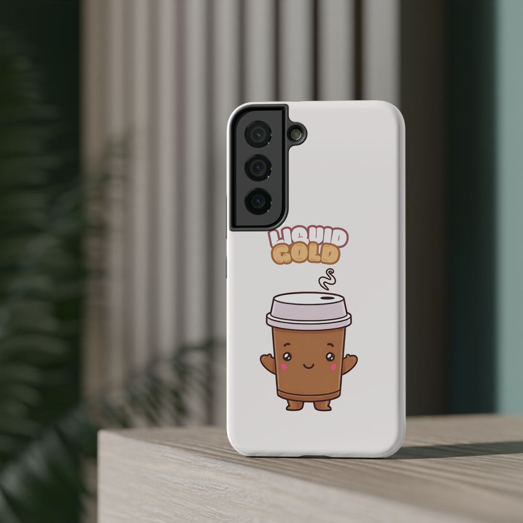 Coffee Cup Phone Case – “Liquid Gold” Cute Kawaii Espresso Impact-Resistant Case