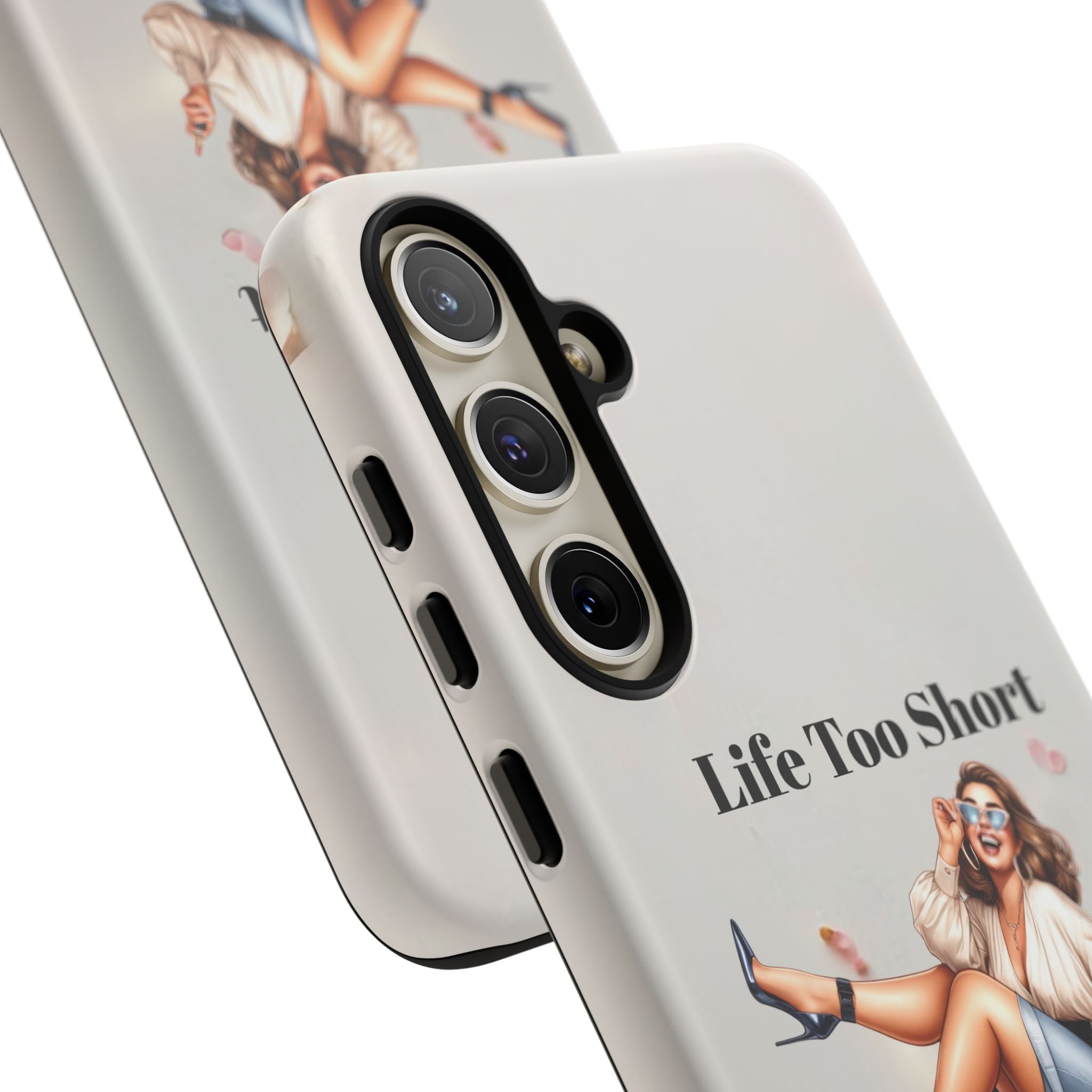 Phone Case — "Life Too Short For Empty Bag" Fashion Shopper Design
