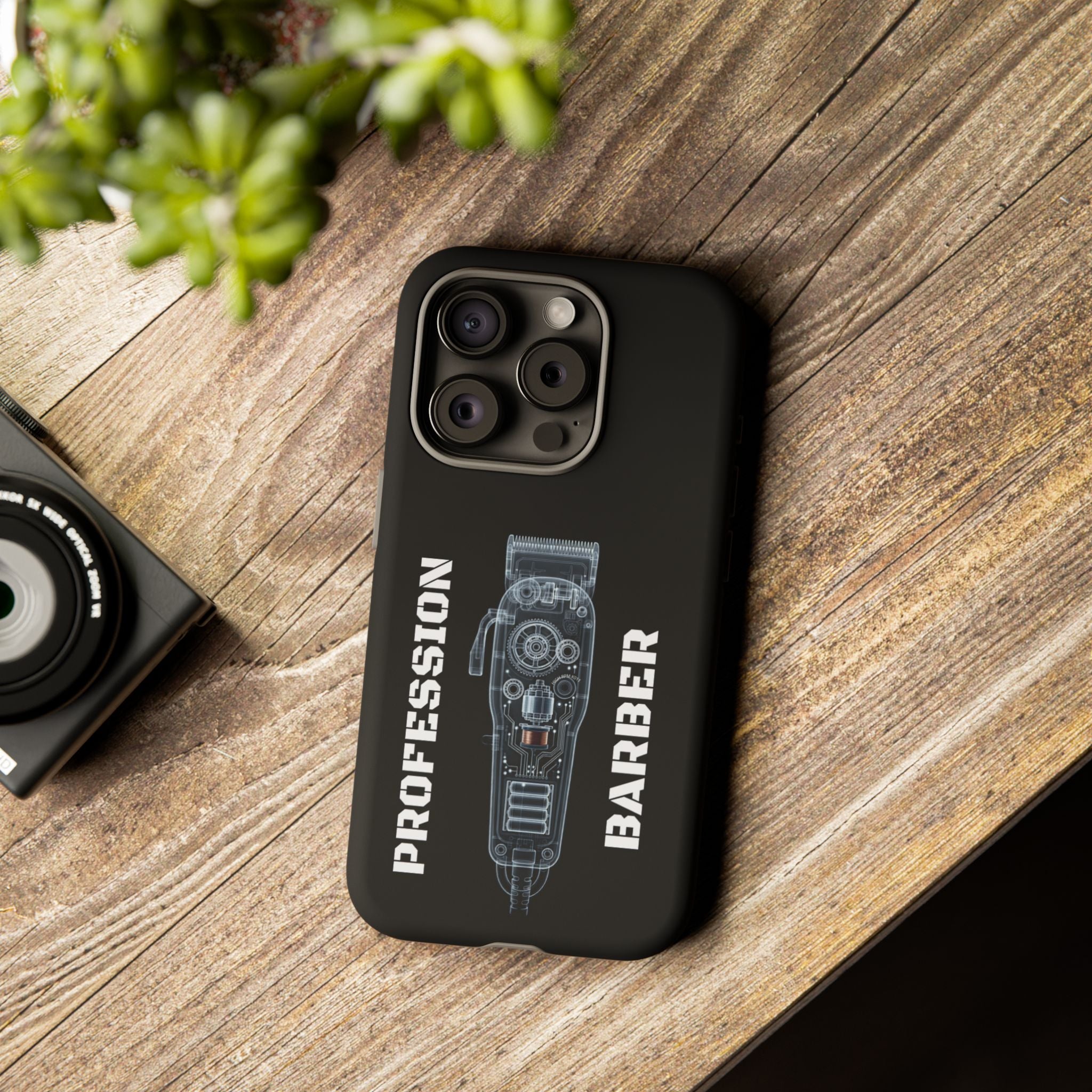 Barber Clip Cord X‑Ray Tough Phone Case – Professional Barber Gift