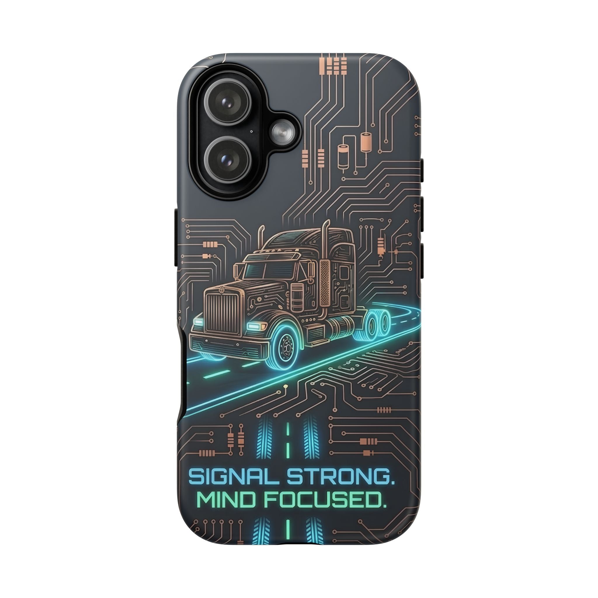 Truck Driver Gamer Phone Case — “Real Life. No Pause Button.”