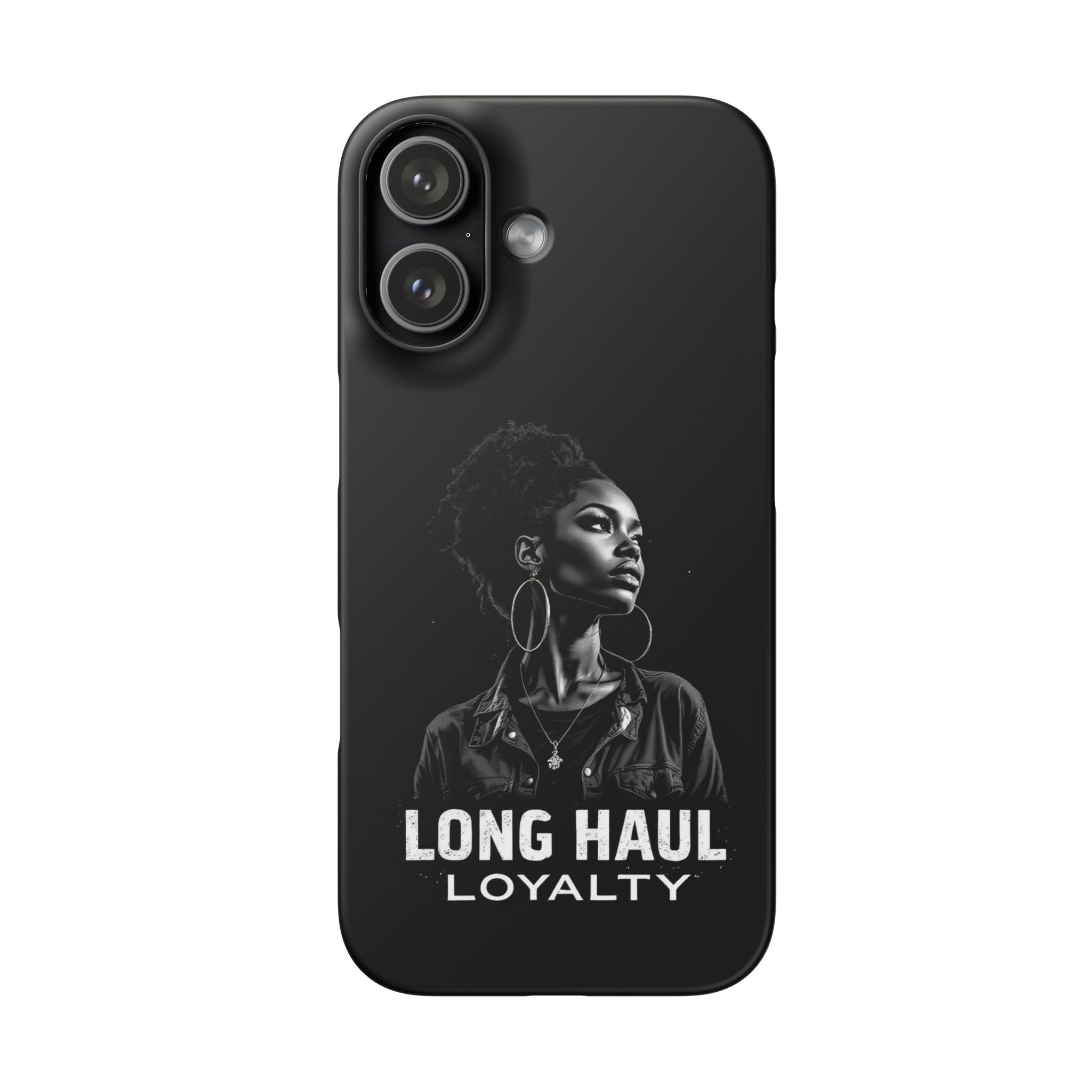 Phone Case — "Long Haul Loyalty" Black Portrait Snap Case