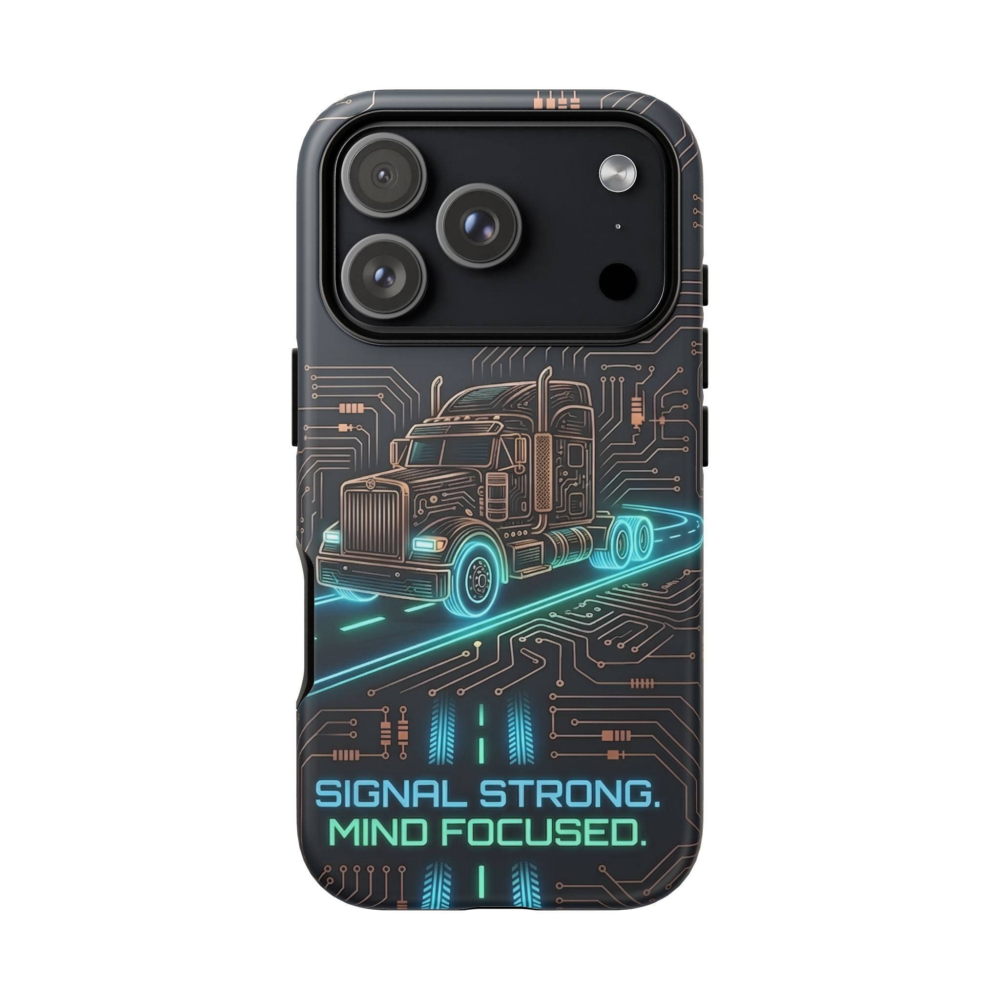 Truck Driver Gamer Phone Case — “Real Life. No Pause Button.”