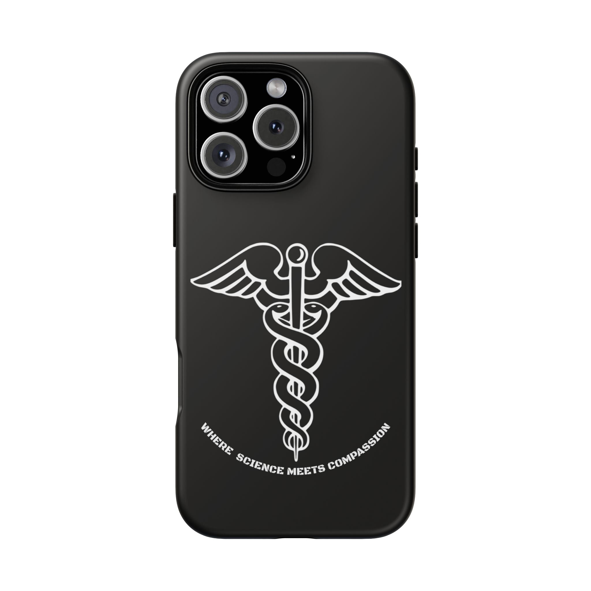Medical Caduceus Phone Case — "Where Science Meets Compassion" Protective iPhone Cover