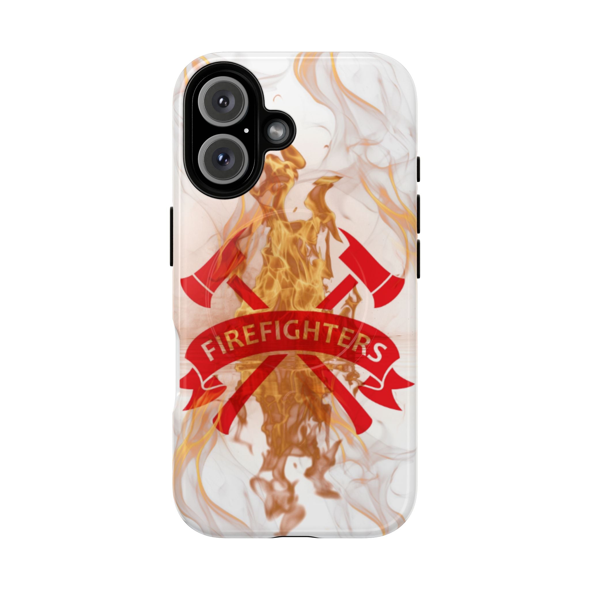 Firefighter Emblem Tough Magnetic Phone Case — Flame Design